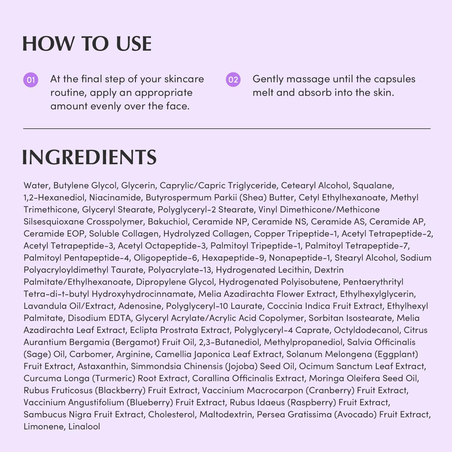 EQQUALBERRY Bakuchiol Plumping Capsule Cream 50ml Hydrating Moisturiser with Bakuchiol Collagen Complex Ceramide Support Peptide BlendDaily Skin Comfort Texture