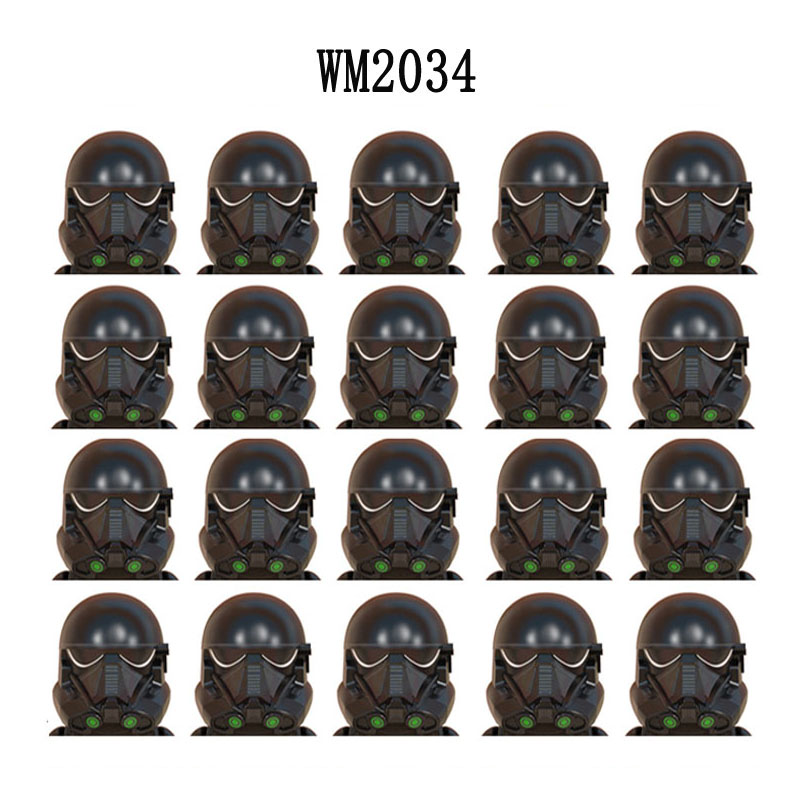 (Style A) Building Blocks Death Trooper Mandalorian Brick Figure Storm Trooper Flame Trooper Mini Assembly Toys