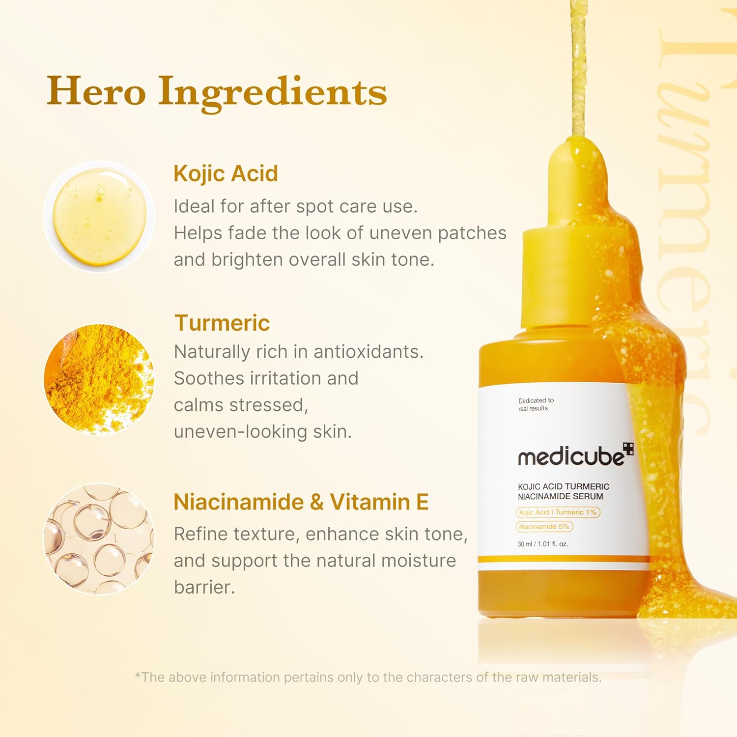 medicube Kojic Acid Turmeric Clarifying Balancing Capsule Serum Troubled Skin Soothing Brightening Face Serum Niacinamide Glow Capsules Hydration Barrier 30ml