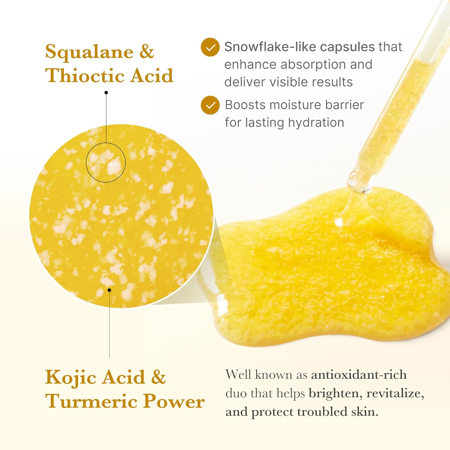 medicube Kojic Acid Turmeric Clarifying Balancing Capsule Serum Troubled Skin Soothing Brightening Face Serum Niacinamide Glow Capsules Hydration Barrier 30ml