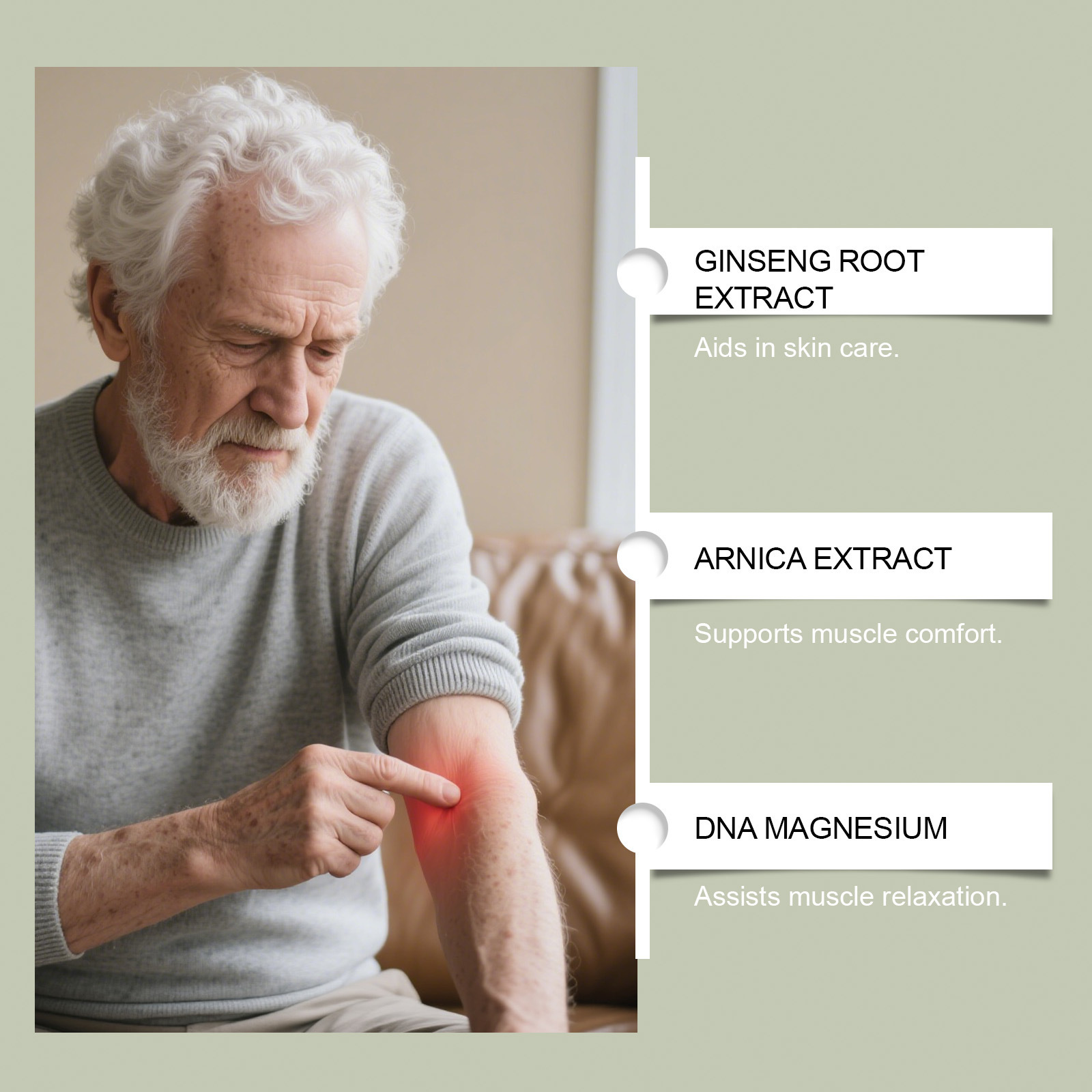 Magnesium Body Cream For Daily Joint Massage Nourishing Soothing External Skin Care Treatment