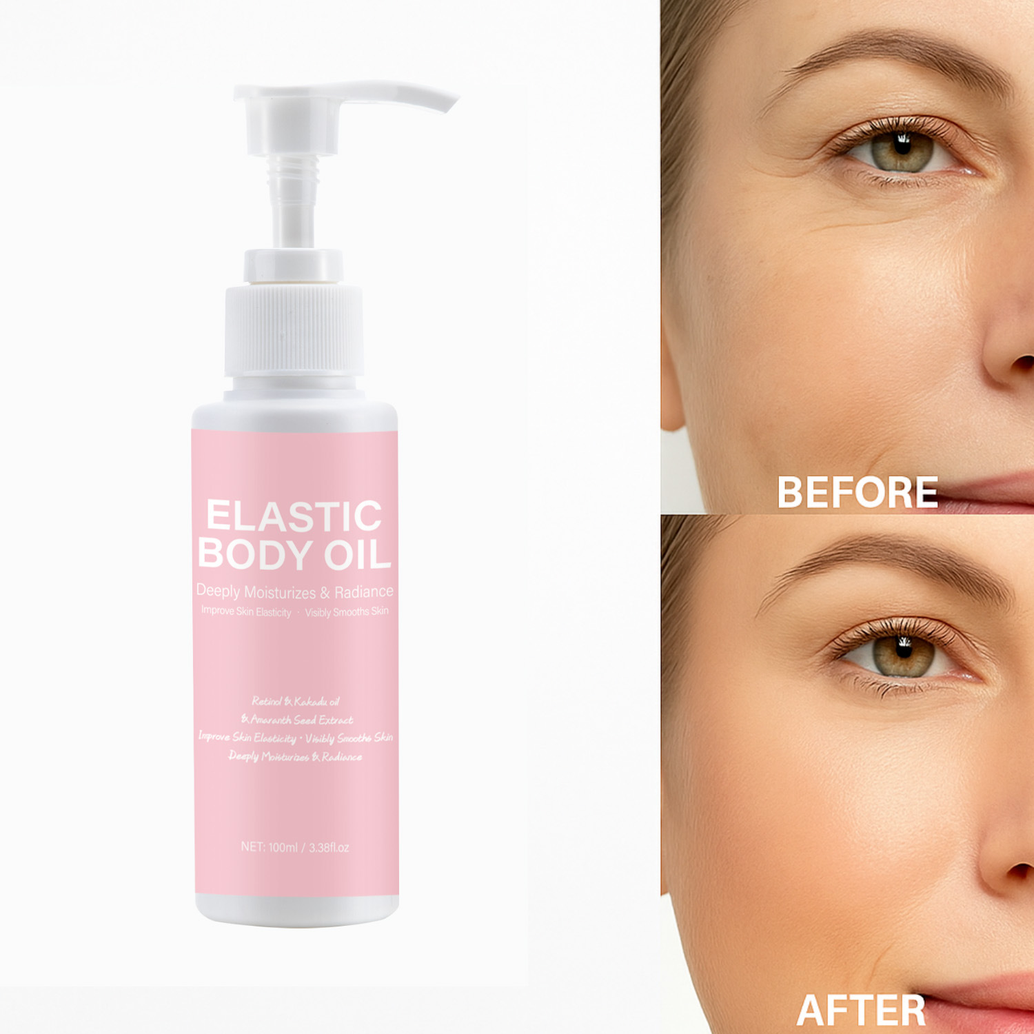 Firming Body Oil For Skin Elasticity Hydrating Nourishing Daily Massage Treatment 100ml