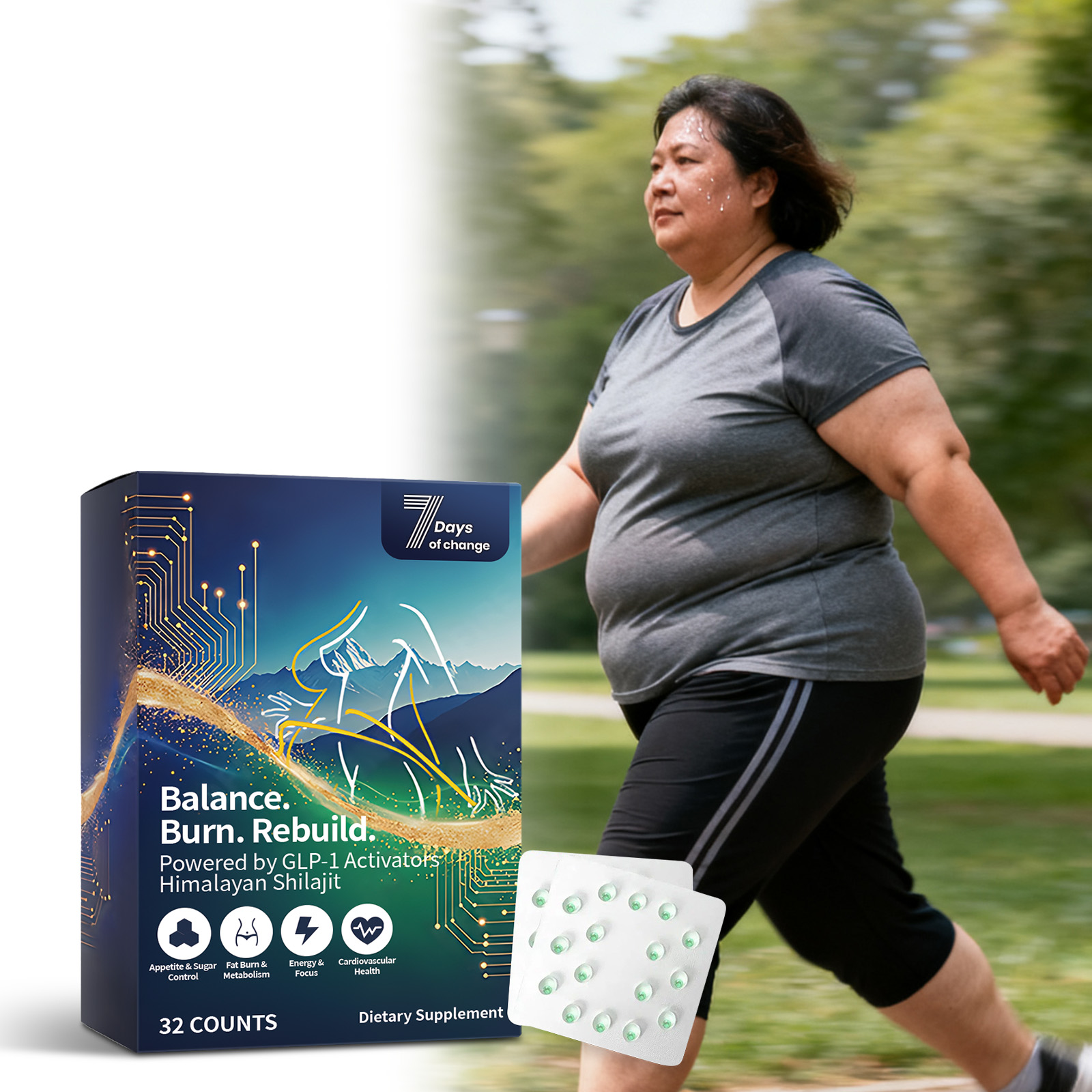 Body Care Shaping Capsules Mild Natural Ingredients Nurture Refine Boost Body Contours Daily Oral Nutritional Supplement