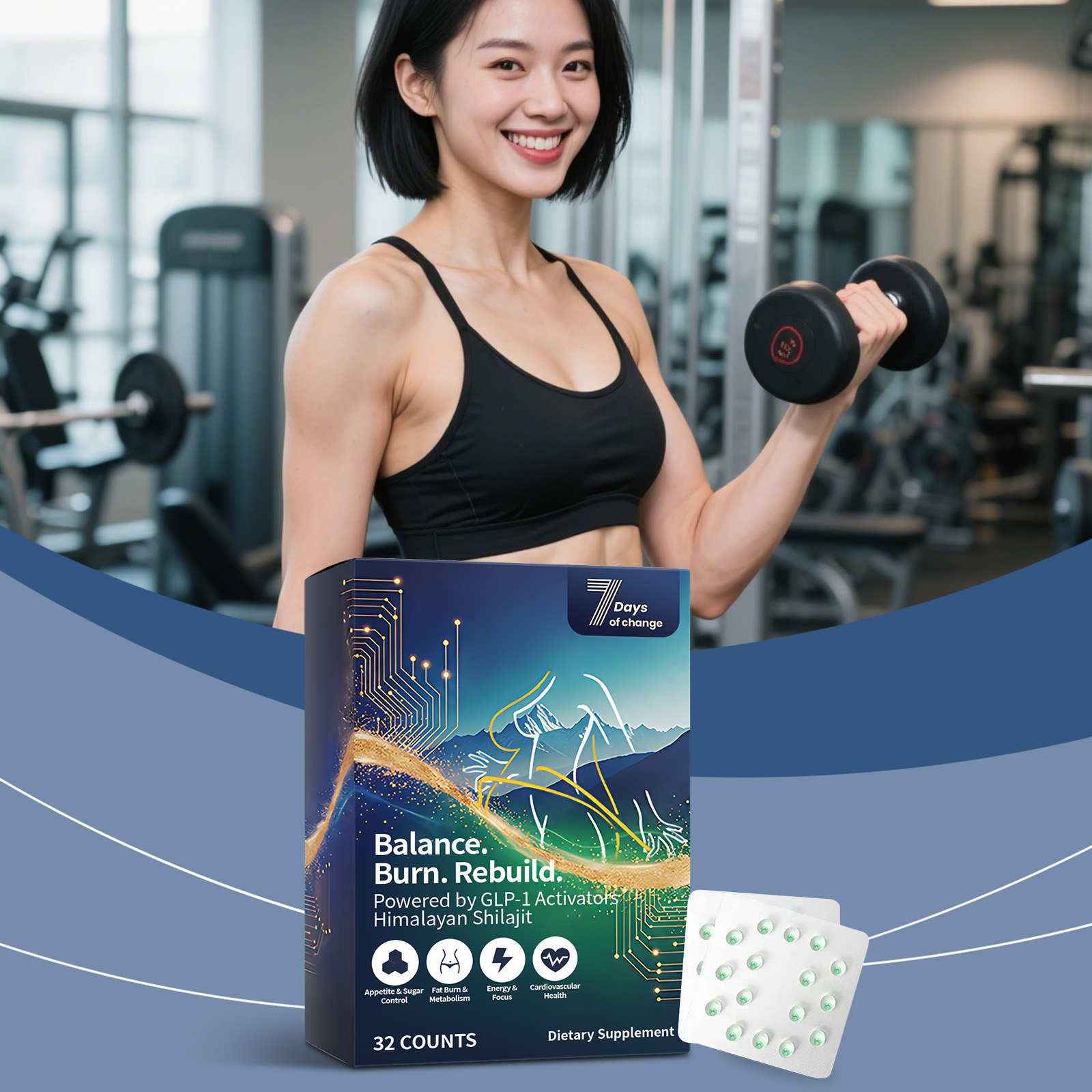 Body Care Shaping Capsules Mild Natural Ingredients Nurture Refine Boost Body Contours Daily Oral Nutritional Supplement