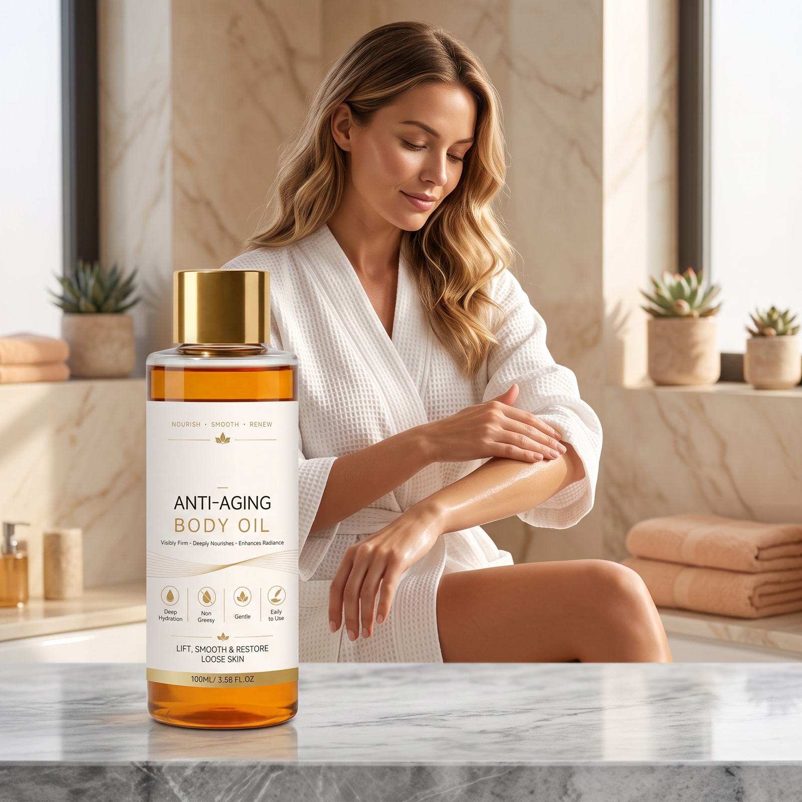 Brightening Moisturizing Essential Oil Glossy Nourishing Hydrating Repair Soft Gentle Translucent Calming Face Neck Skin Daily Care