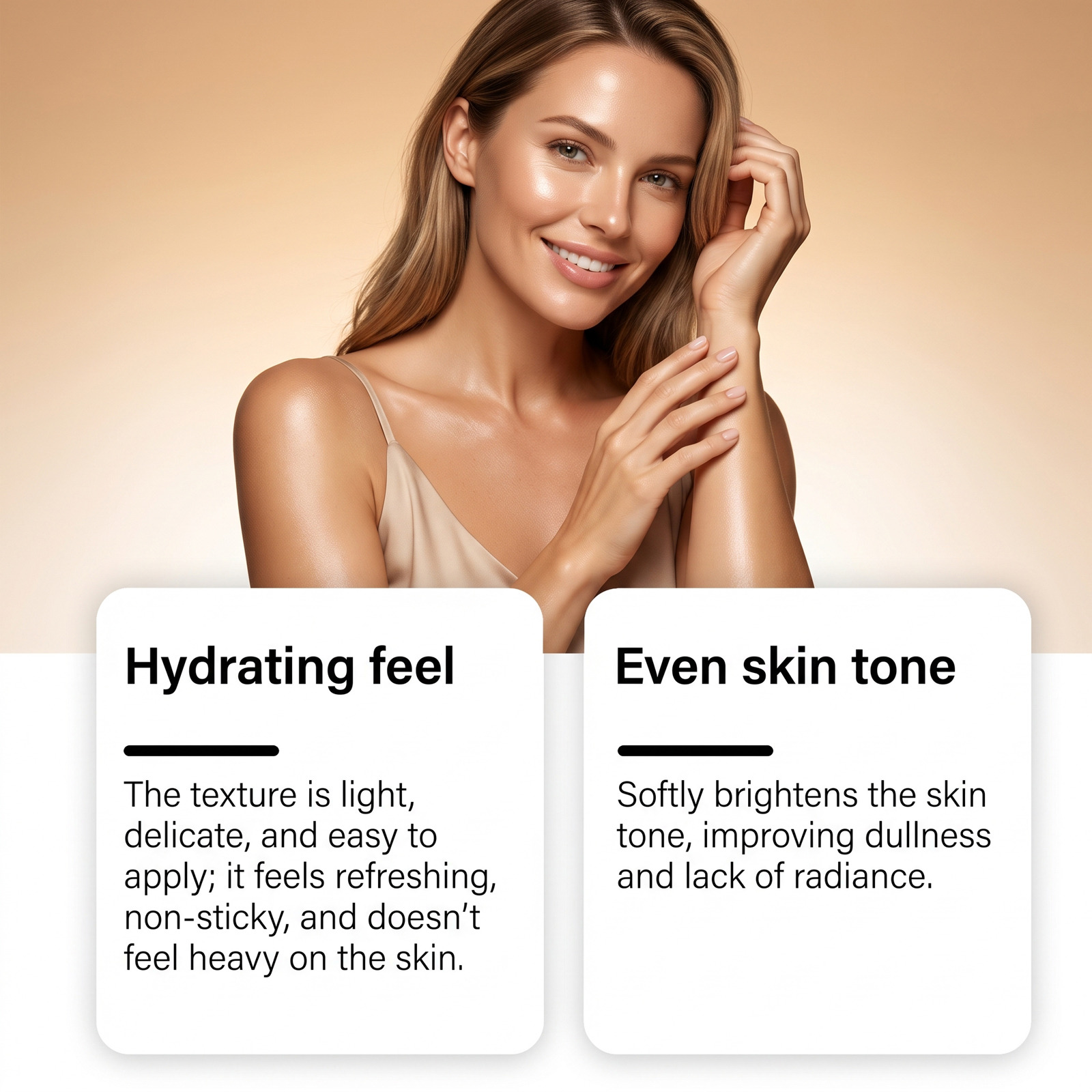 Brightening Moisturizing Essential Oil Glossy Nourishing Hydrating Repair Soft Gentle Translucent Calming Face Neck Skin Daily Care