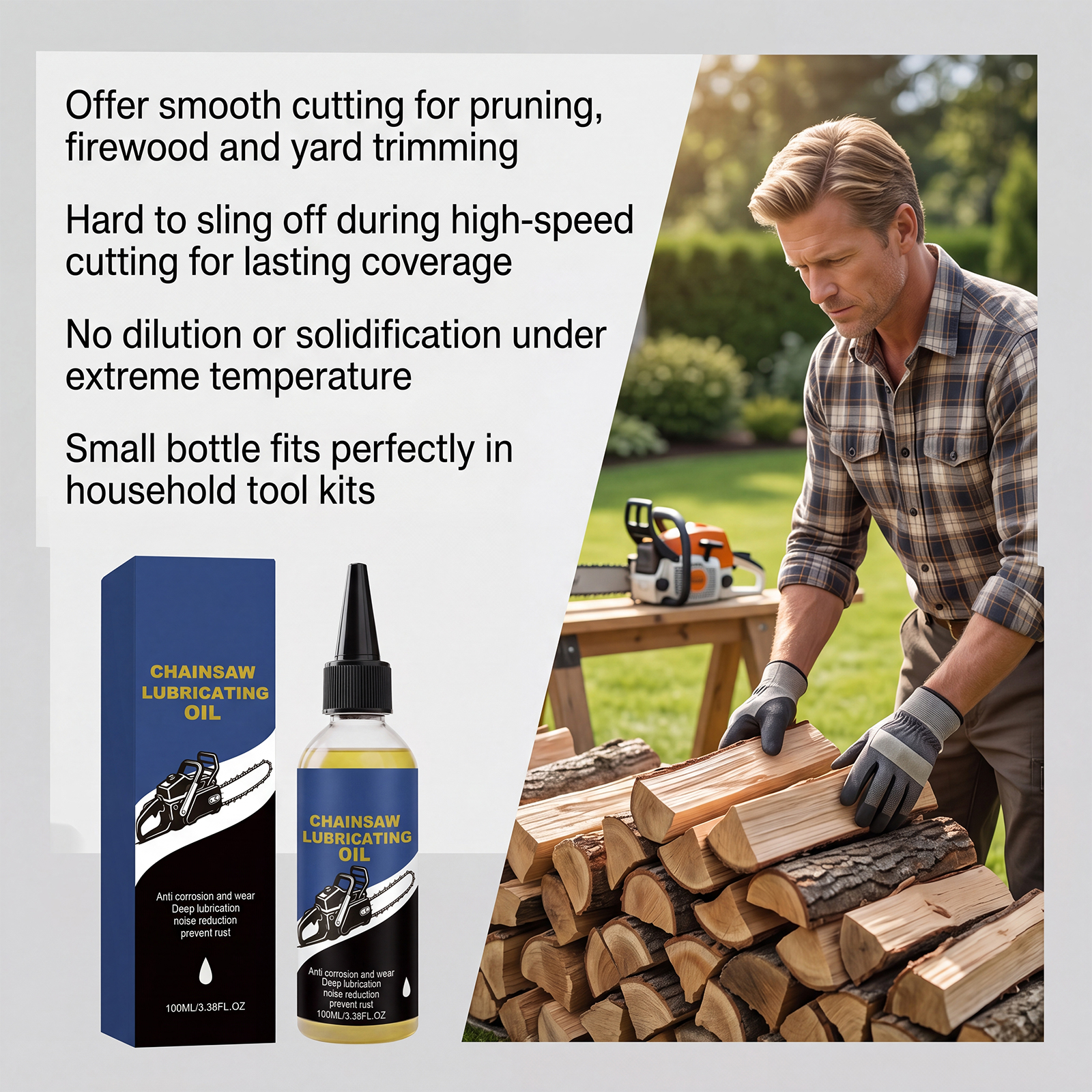 Chain Saw Oil Daily Lubrication Anti Rust Remove Rust Renovate Reduce Wear Smooth Convenient Care Electric Saw Chain