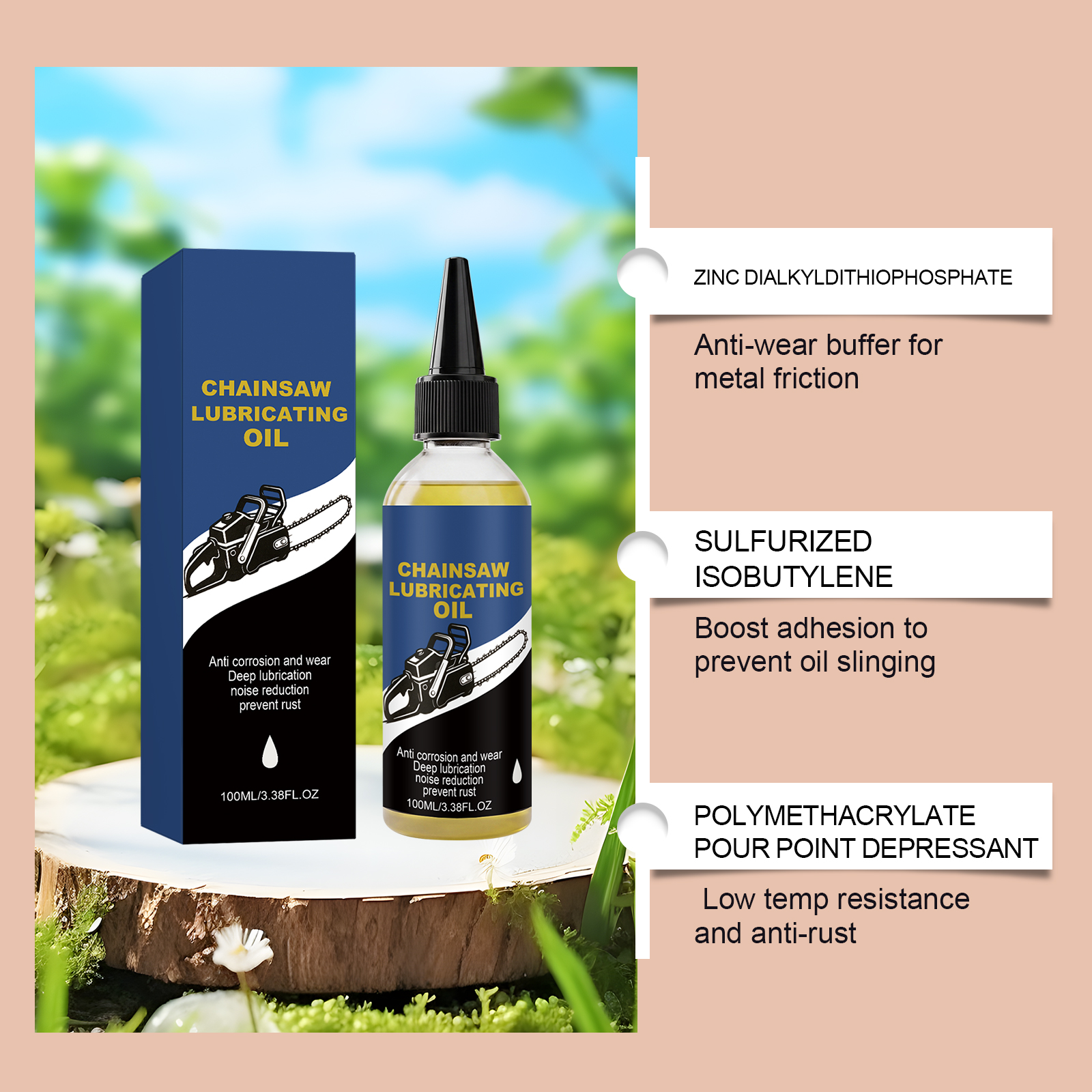 Chain Saw Oil Daily Lubrication Anti Rust Remove Rust Renovate Reduce Wear Smooth Convenient Care Electric Saw Chain