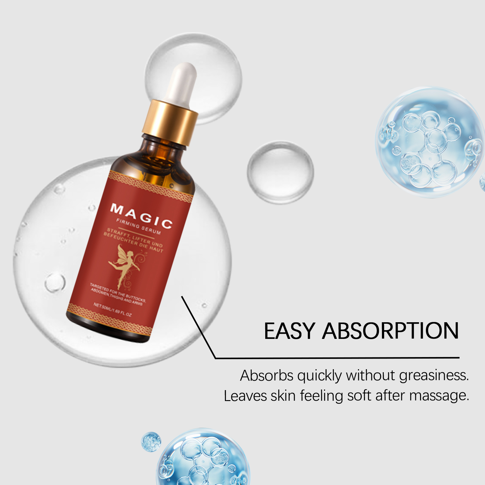 Rose Care Essence Liquid Plant Extract Protection Mild Moisturizing Smooth Hydrating Elastic Reduce Lines Whole Body Skin Care