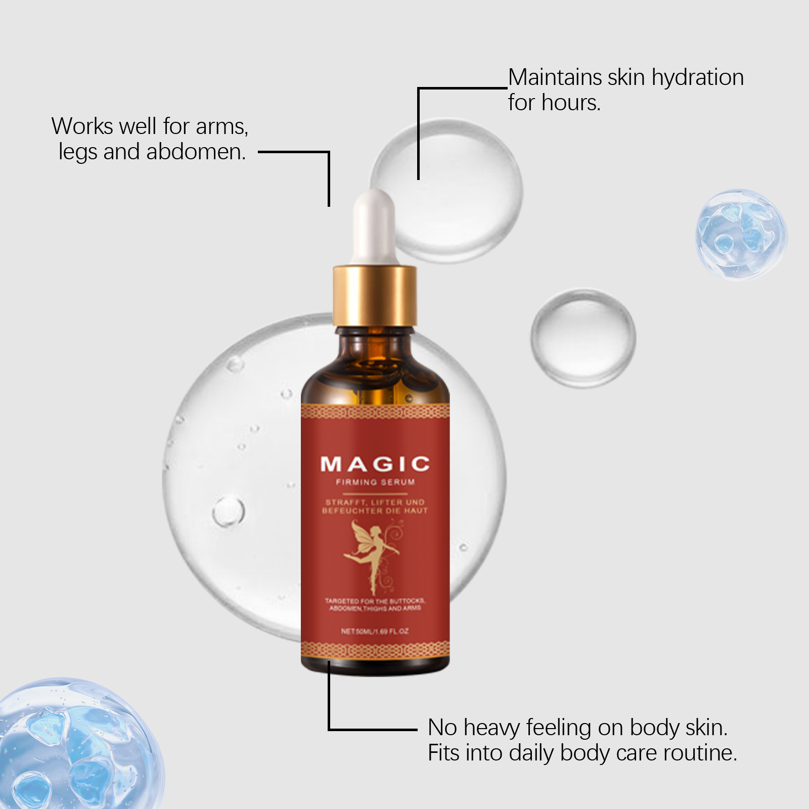 Rose Care Essence Liquid Plant Extract Protection Mild Moisturizing Smooth Hydrating Elastic Reduce Lines Whole Body Skin Care