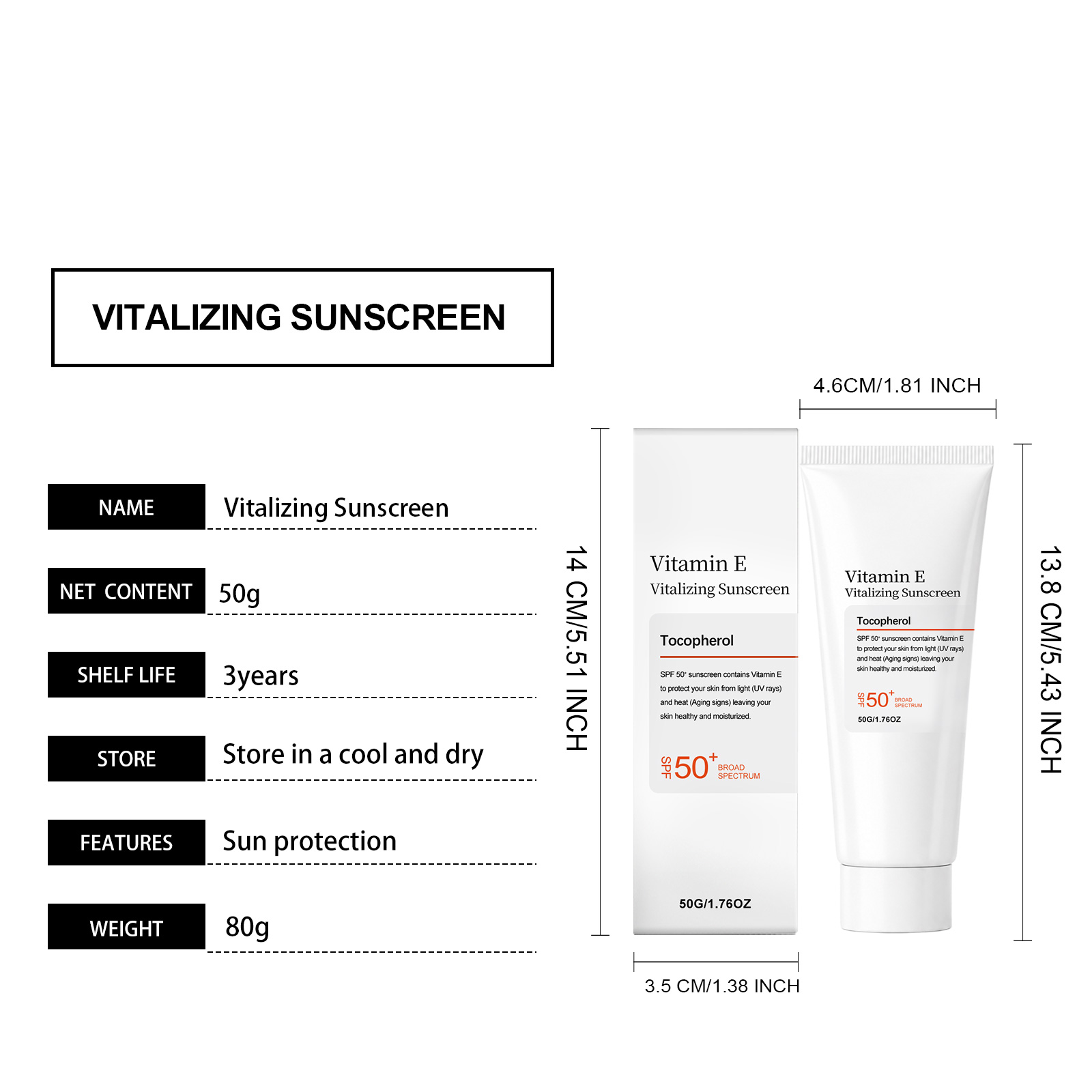 Refreshing Protection Cream Soft Light Cozy Care Facial Skin Daily Commute Outdoor Activity Convenient Safeguard