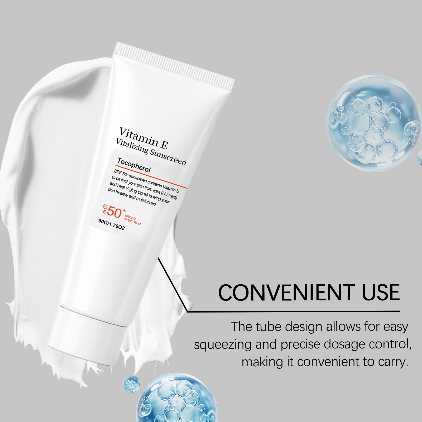 Refreshing Protection Cream Soft Light Cozy Care Facial Skin Daily Commute Outdoor Activity Convenient Safeguard