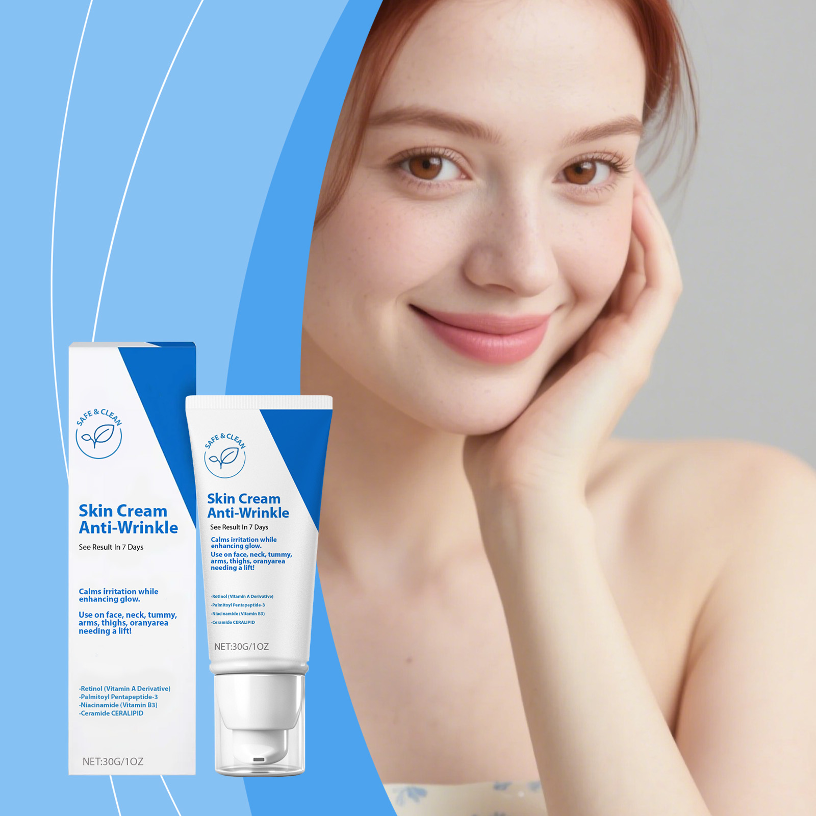 Moisturizing Cream Mild Soft Bright Light Fine Hydrating Daily Skin Care For Facial Complexion