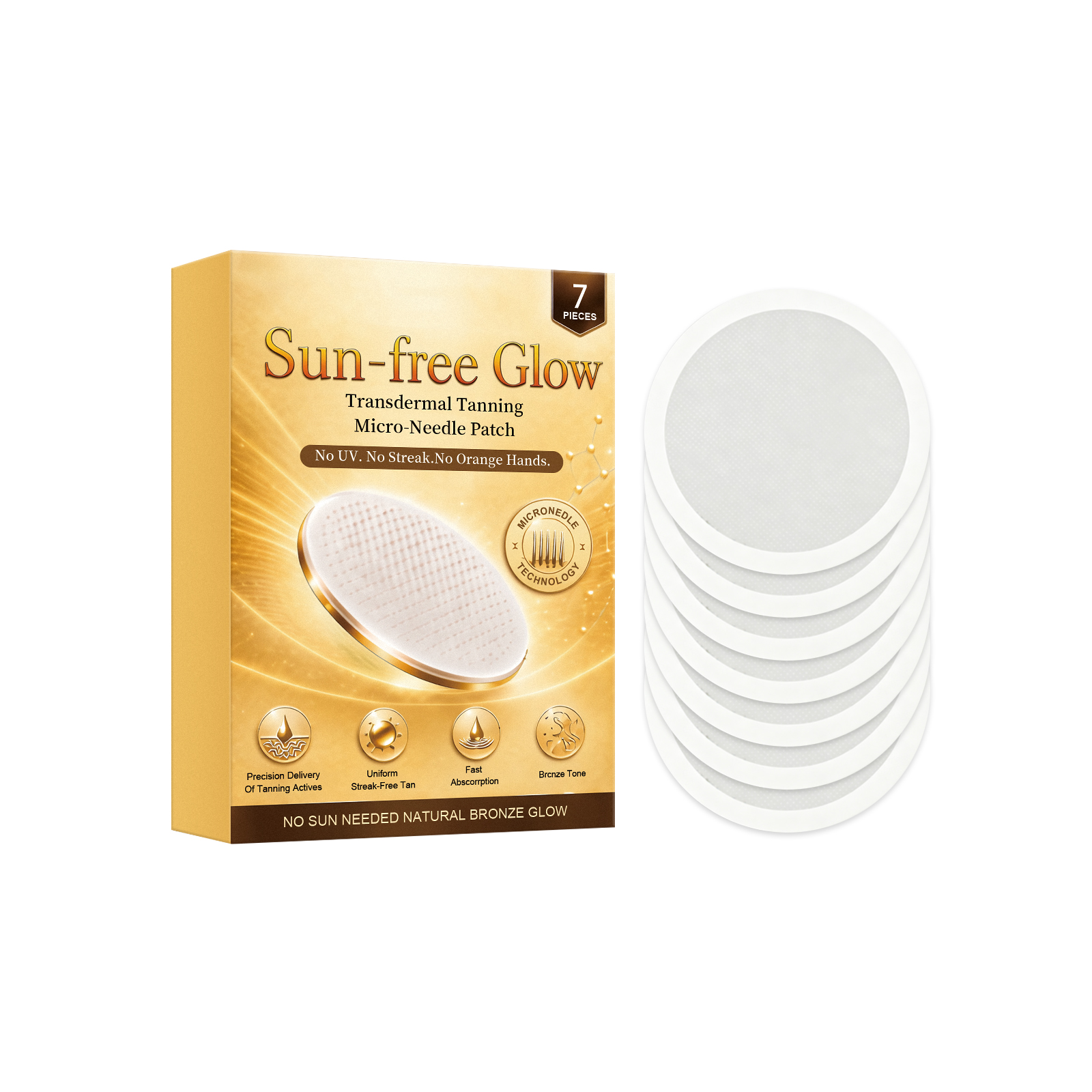 Tanning Care Patches Summer Sunfree Glossy Bronze Lightweight Breathable Snug Body Skin Treatment Sticker