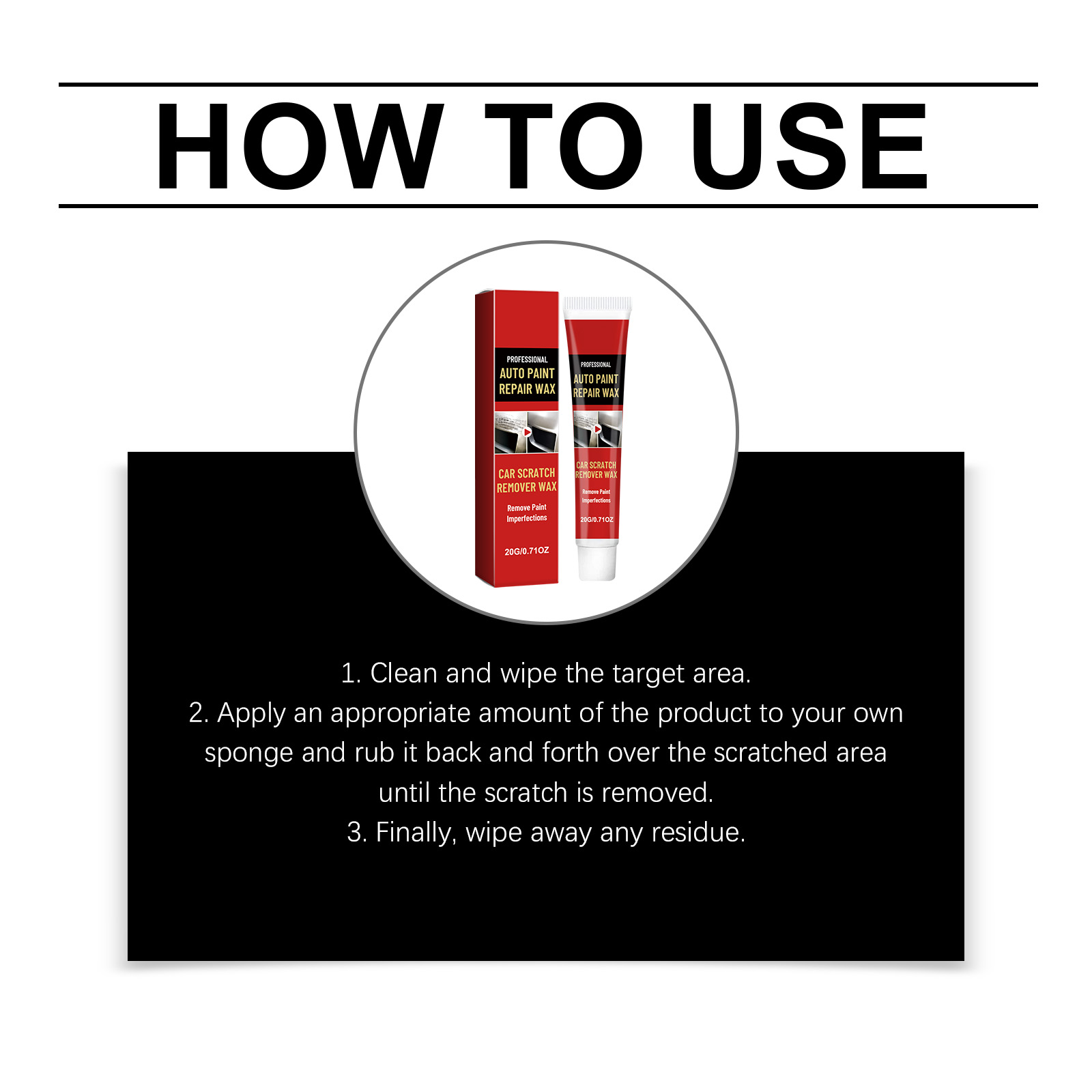 Car Scratch Care Ointment Clean Remove Dirt Paint Surface Beauty Maintain Auto Body Outer Mark Scuff Repair