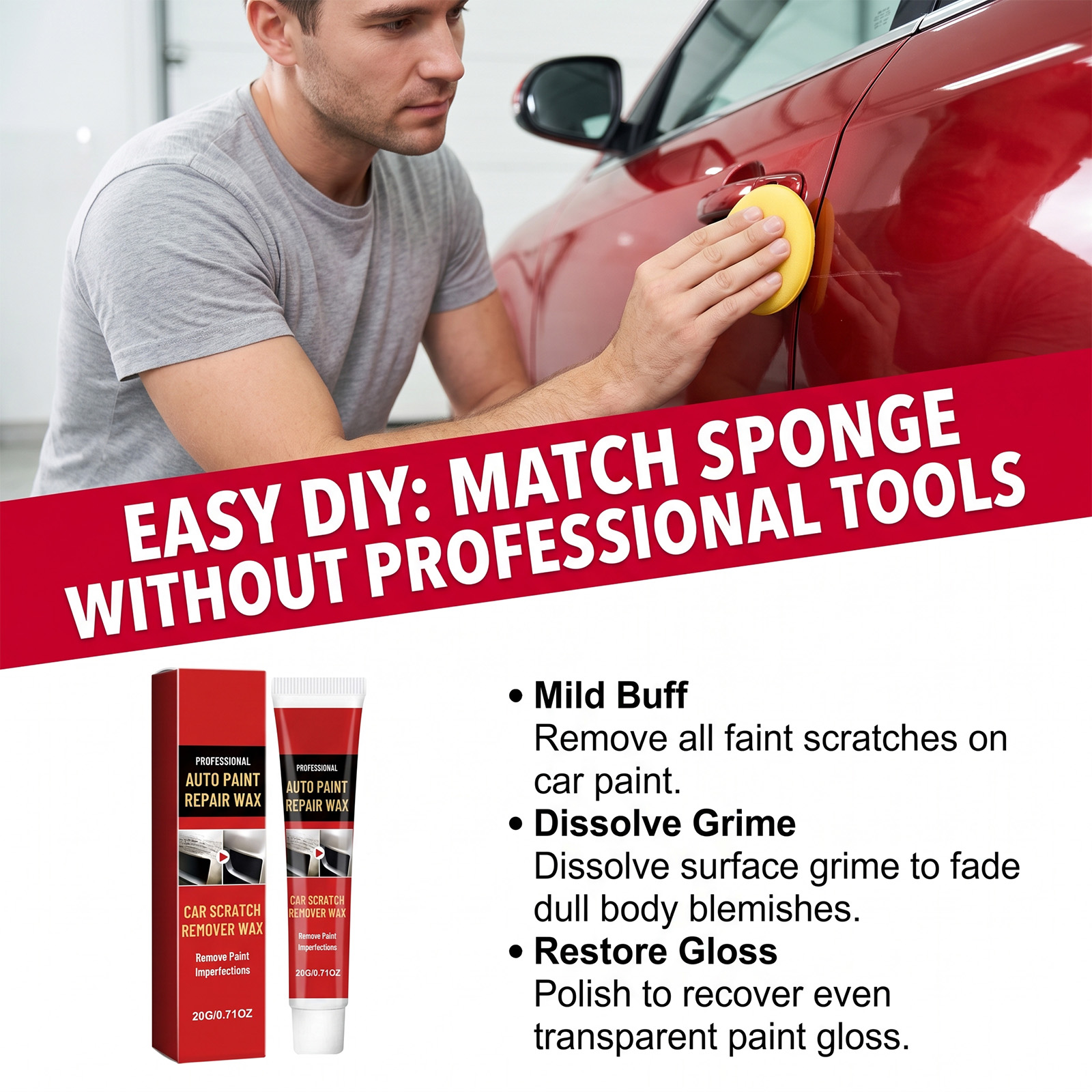 Car Scratch Care Ointment Clean Remove Dirt Paint Surface Beauty Maintain Auto Body Outer Mark Scuff Repair
