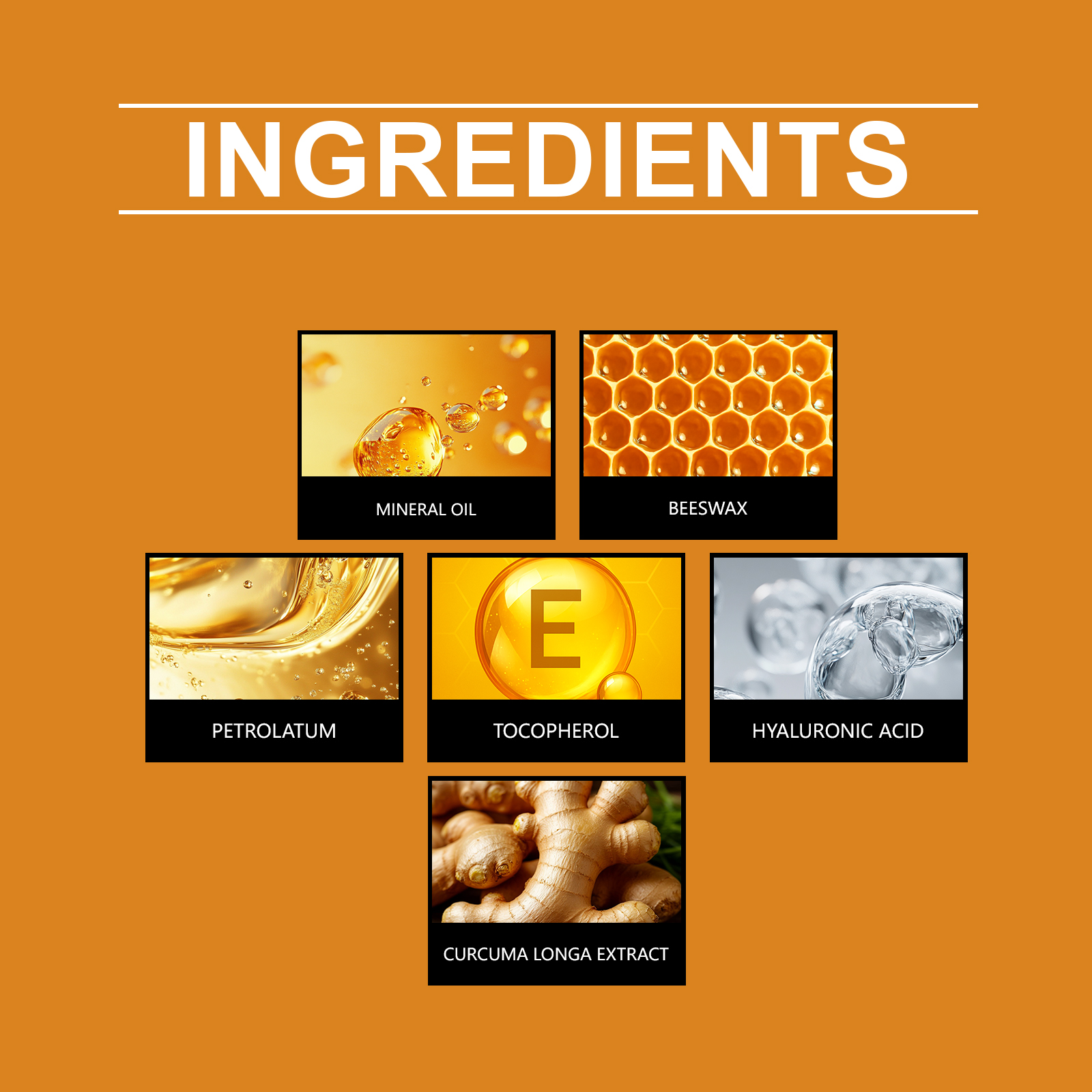 Turmeric Lip Balm Moisturizes Smooth Nonsticky Softens Lip Skin Daily Hydrating Care Protection