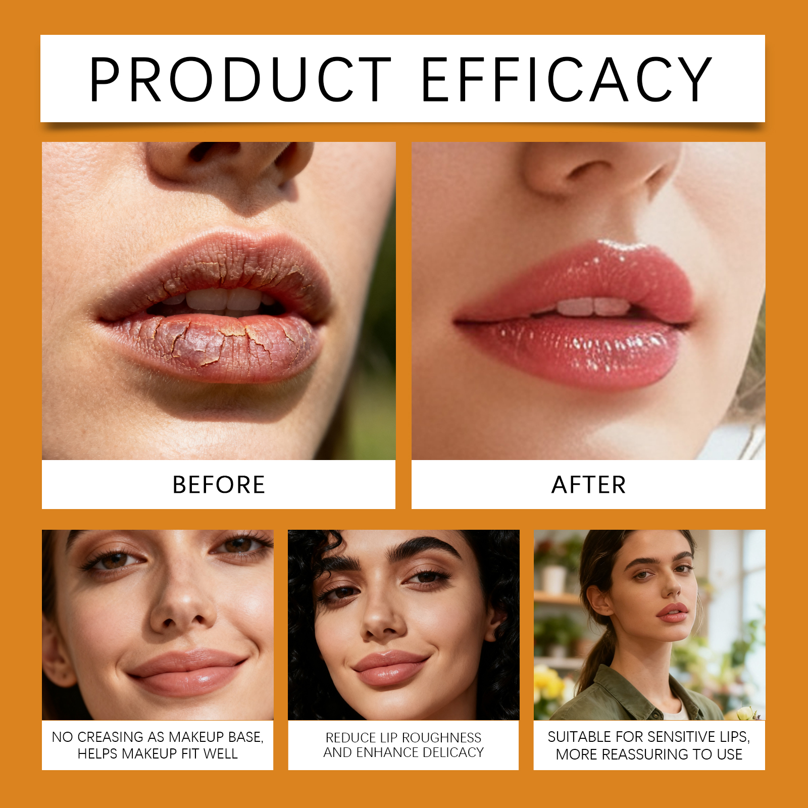 Turmeric Lip Balm Moisturizes Smooth Nonsticky Softens Lip Skin Daily Hydrating Care Protection