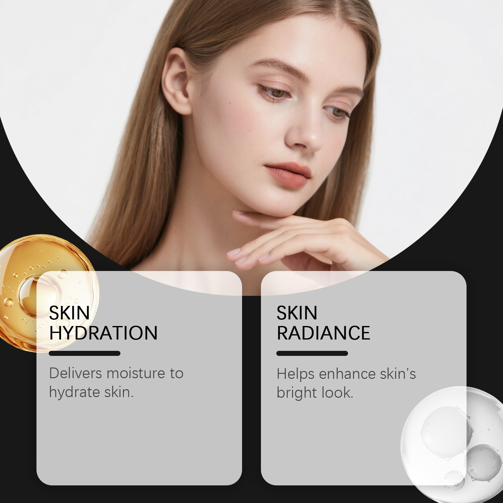 Moisturizing Essence Liquid Soft Smooth Glossy Delicate Facial Skin Refreshing Texture Quick Absorb Skincare Essence