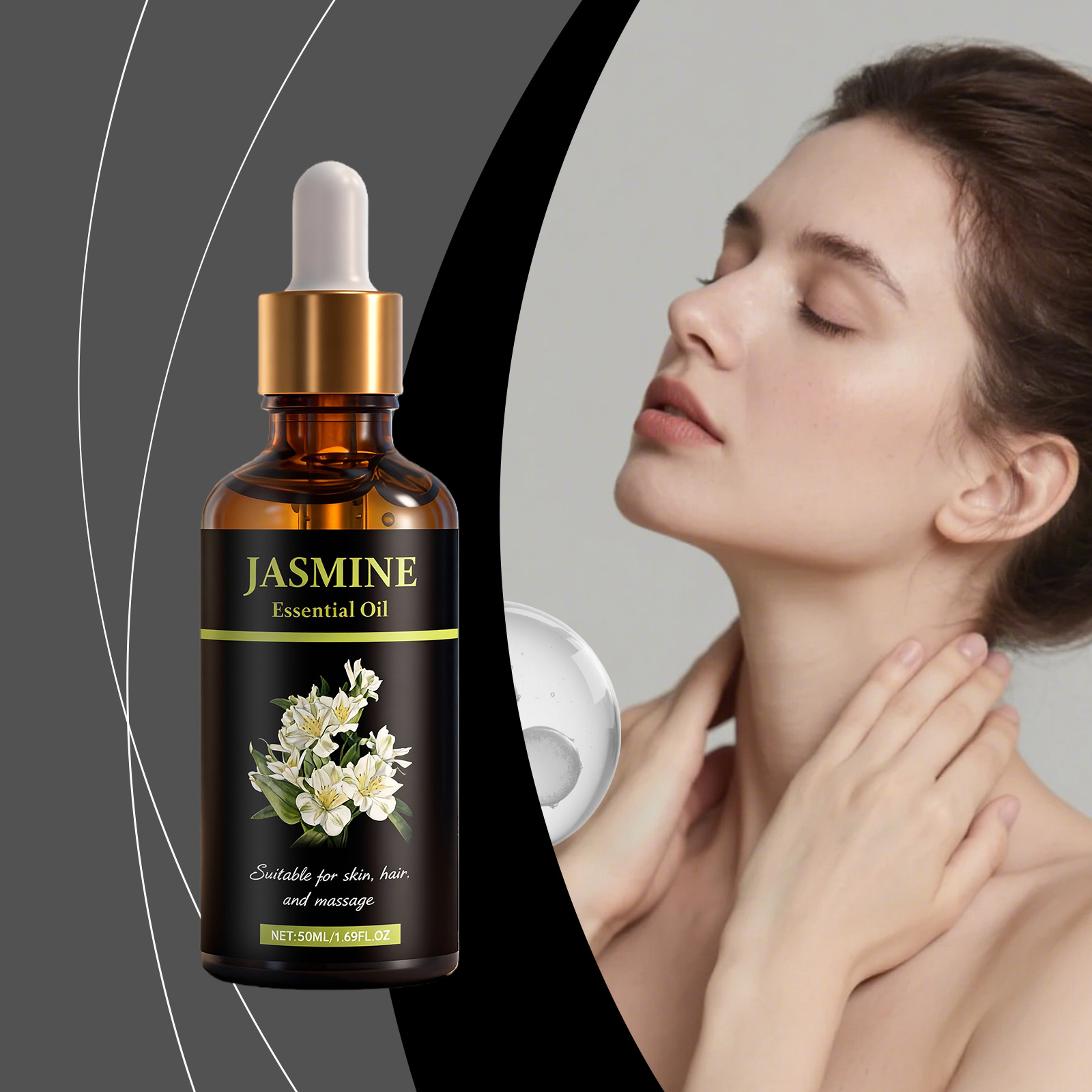 Moisturizing Essence Liquid Soft Smooth Glossy Delicate Facial Skin Refreshing Texture Quick Absorb Skincare Essence
