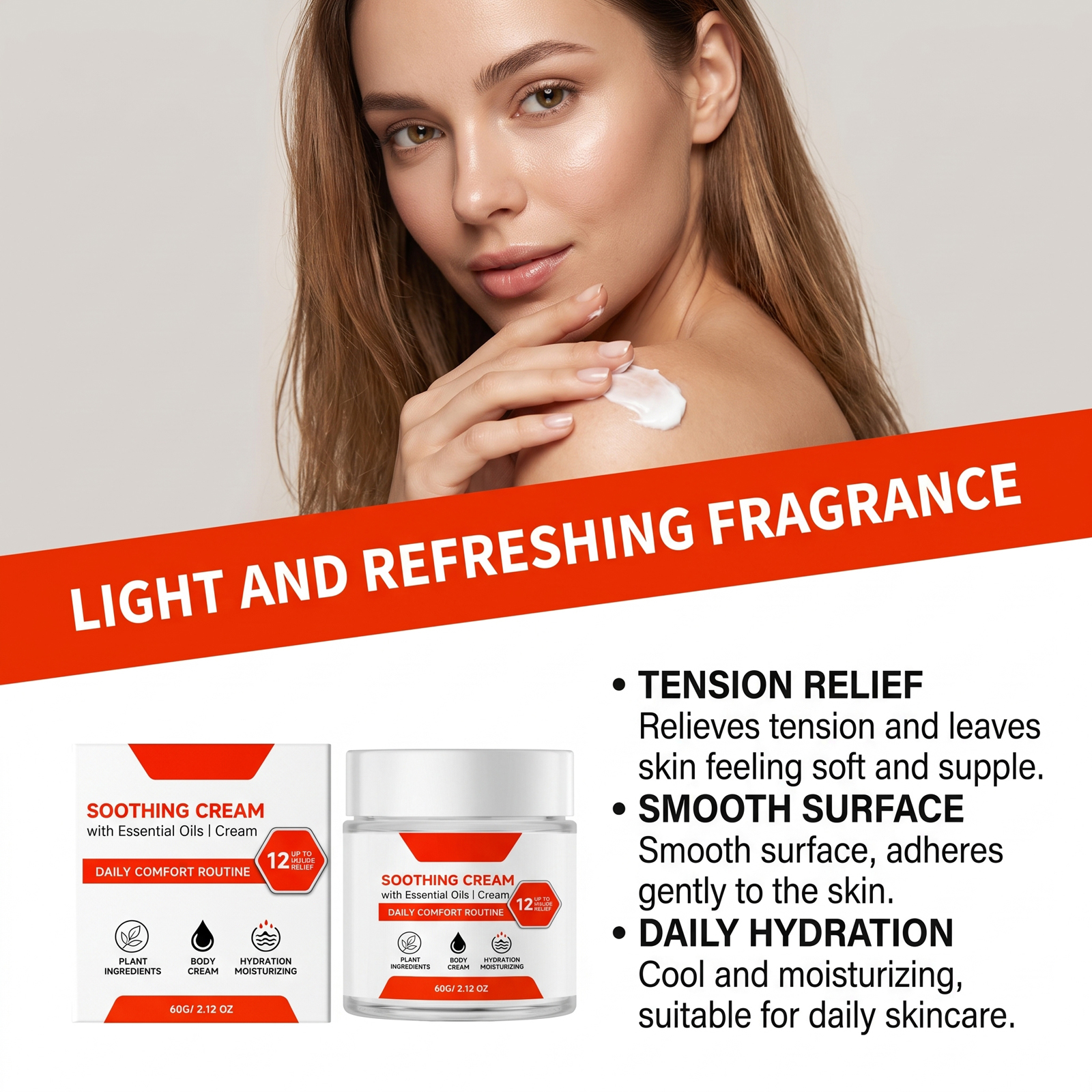 Body Comfort Soothing Cream Gentle Care Daily Muscle Joint Skin Whole Human Body External Application