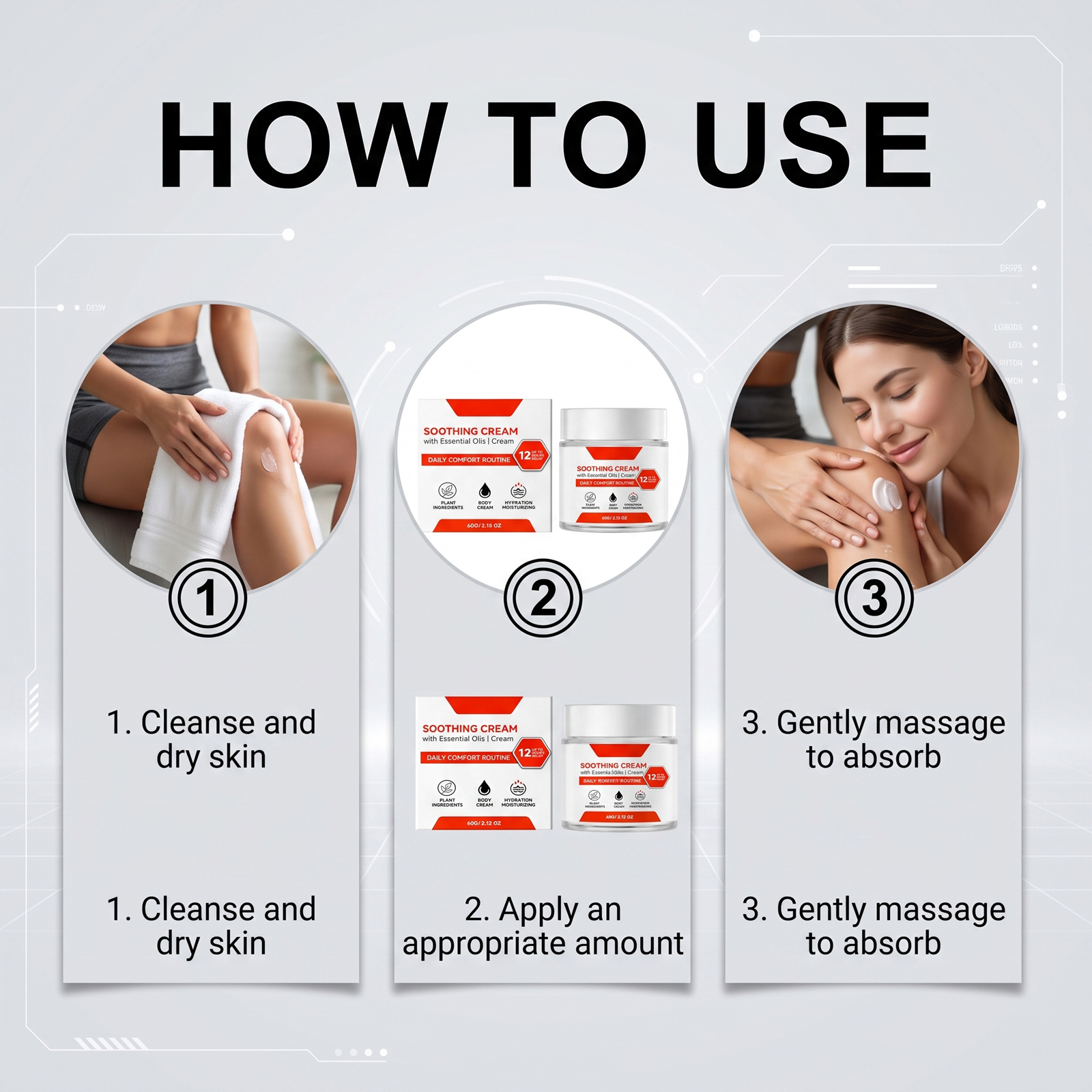 Body Comfort Soothing Cream Gentle Care Daily Muscle Joint Skin Whole Human Body External Application