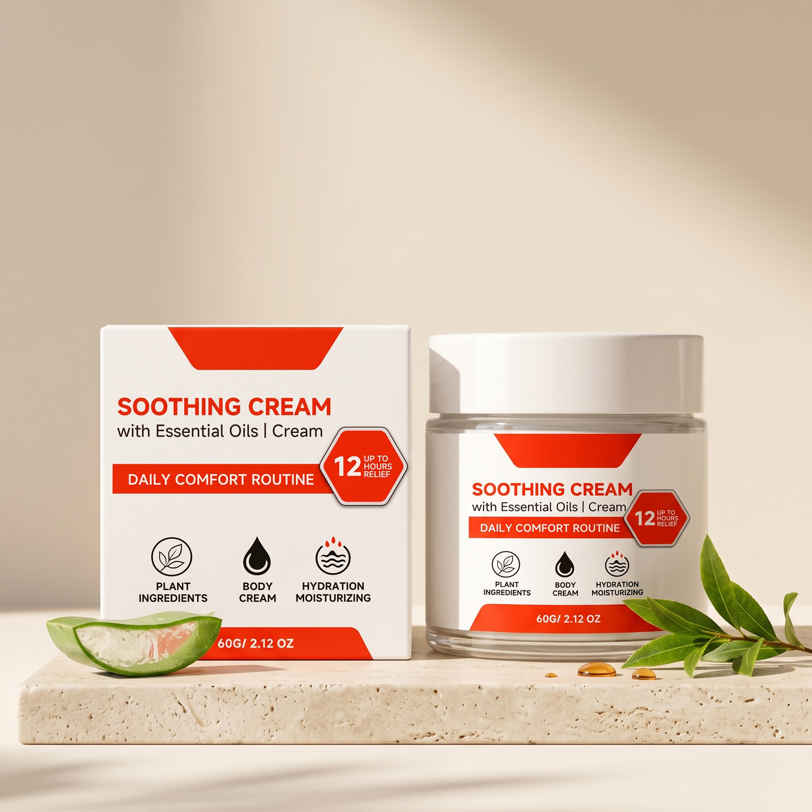 Body Comfort Soothing Cream Gentle Care Daily Muscle Joint Skin Whole Human Body External Application