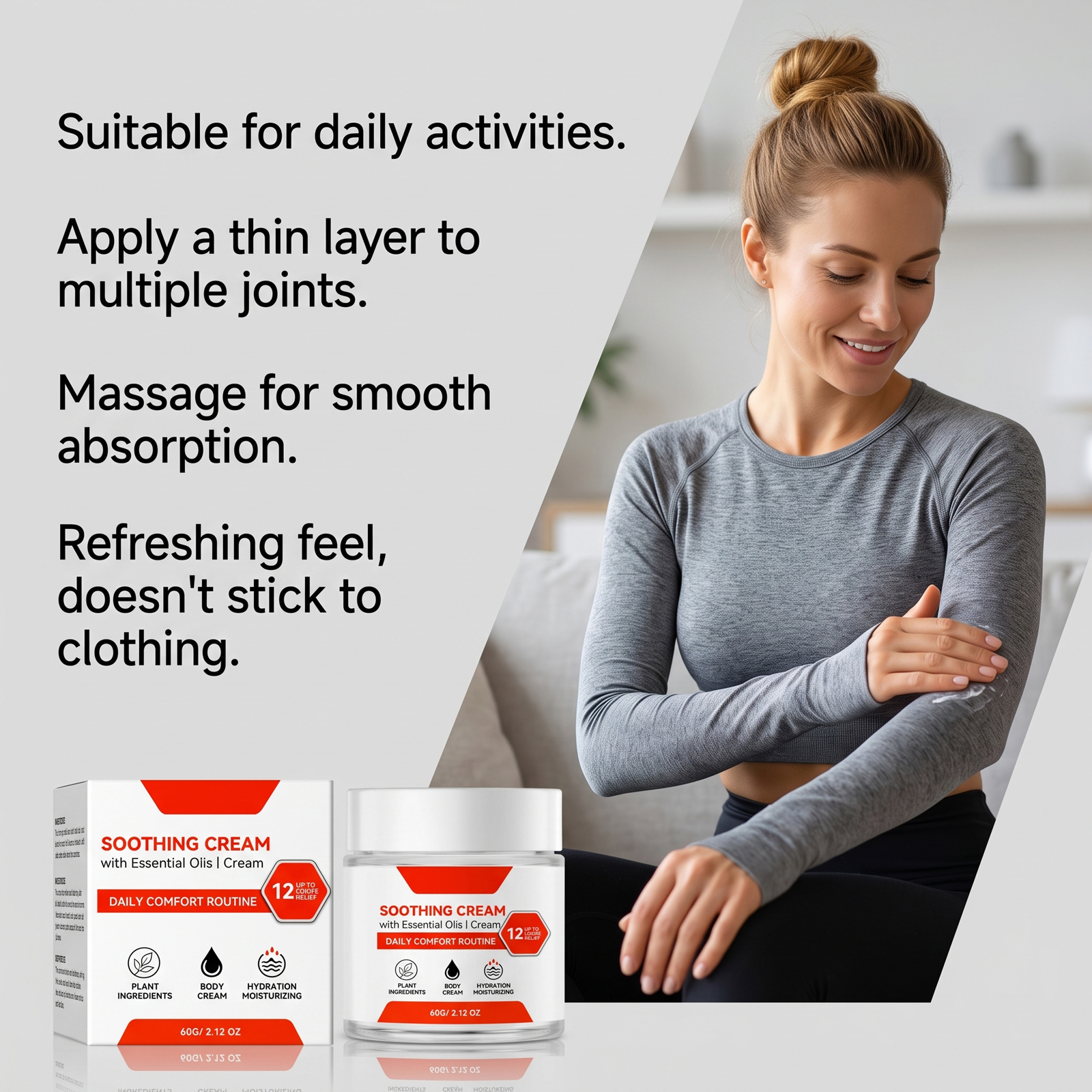 Body Comfort Soothing Cream Gentle Care Daily Muscle Joint Skin Whole Human Body External Application
