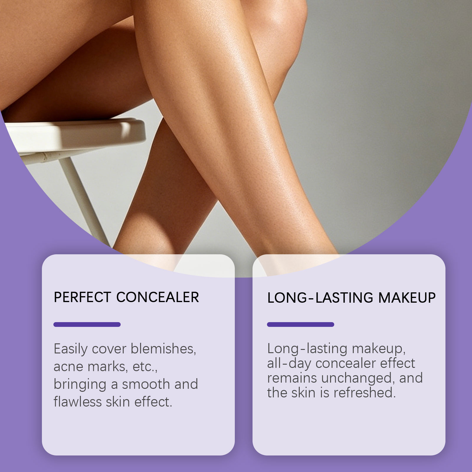 Body Color Balancing Concealer Ivory White Natural Coverage Lightweight Adhesive Long Lasting Face Body