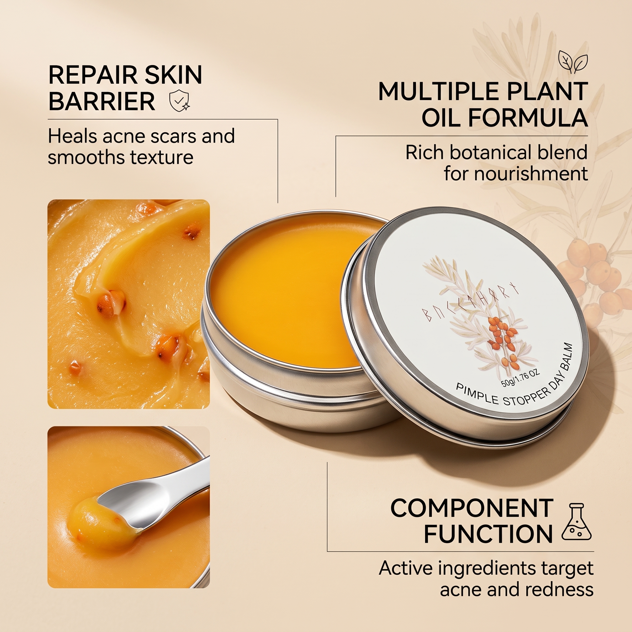 Daily Acne-prone Skin Moisturizing Ointment Mild Ingredients Refreshing Hydrating Easy Smearing Facial Skin Daily Care Nourishing Cream