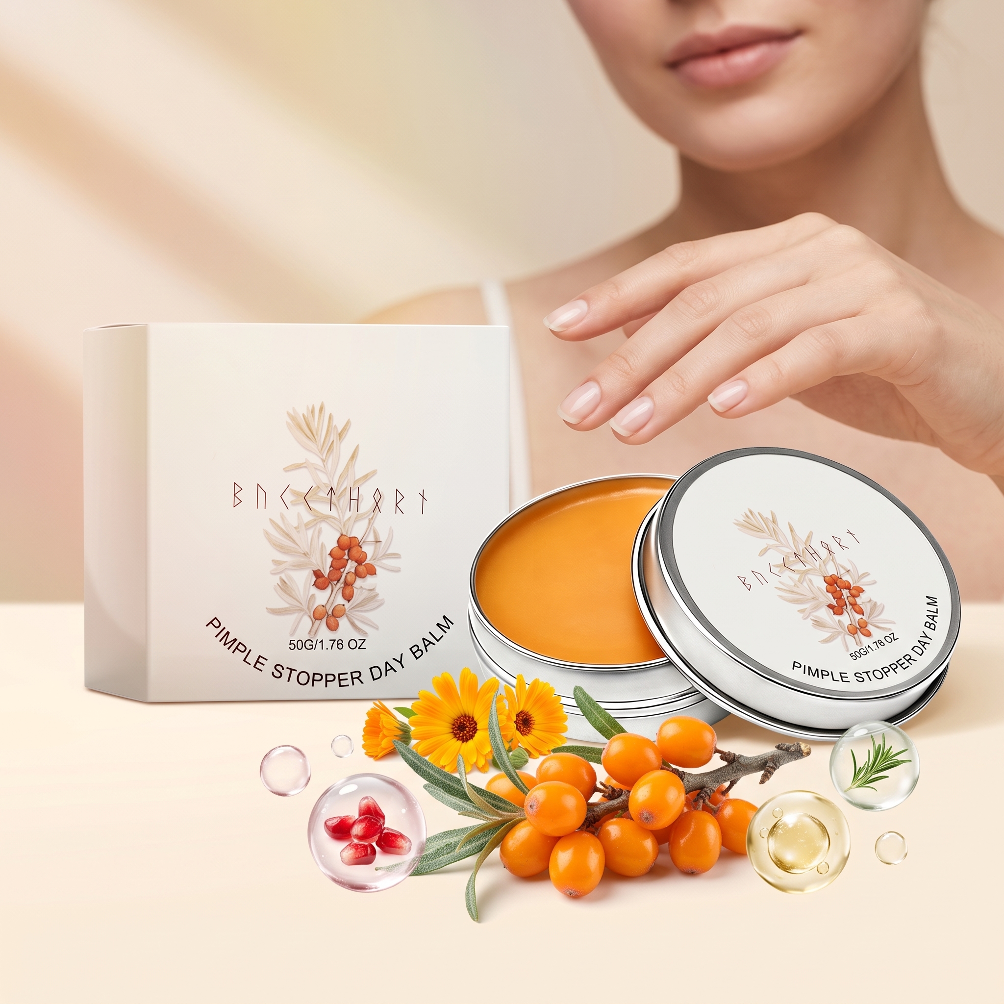 Daily Acne-prone Skin Moisturizing Ointment Mild Ingredients Refreshing Hydrating Easy Smearing Facial Skin Daily Care Nourishing Cream