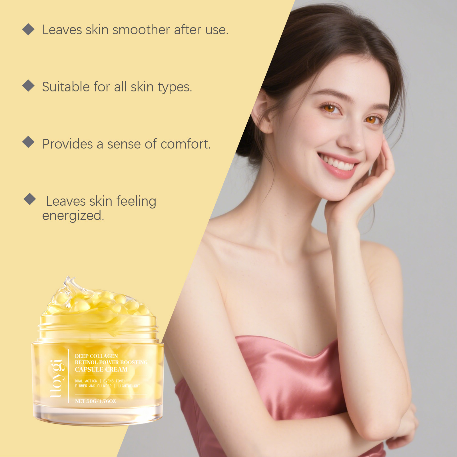 Collagen Care Cream Mildly Nourishes Moisturizes Protects Soft Delicate Smooth Hydrating Skin Lotion