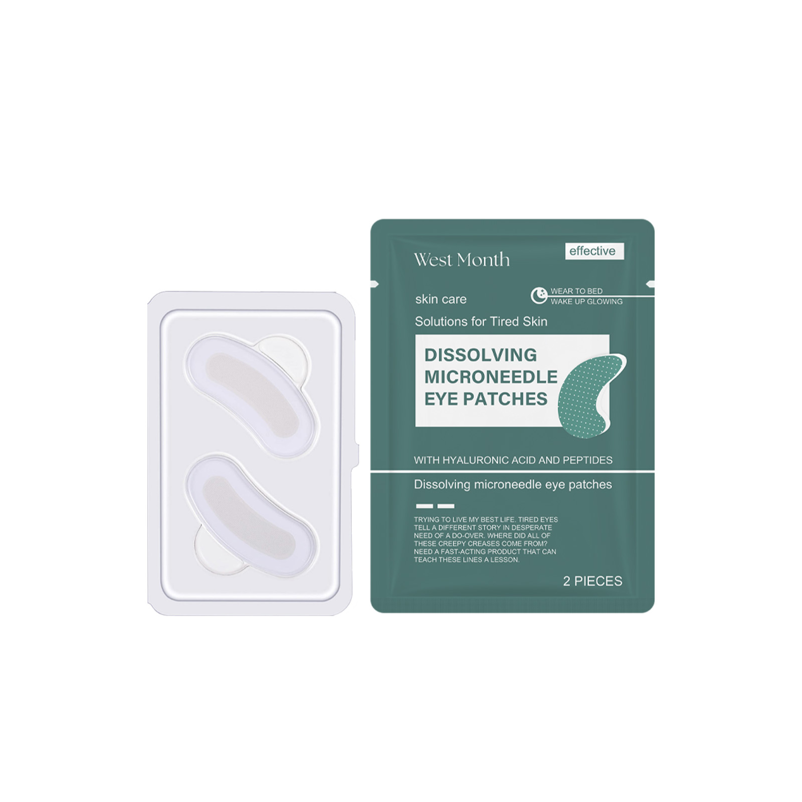 Hyaluronic Acid Eye Mask Brightens Eye Area Moisturizes Hydrates Fades Fine Lines Crow S Feet
