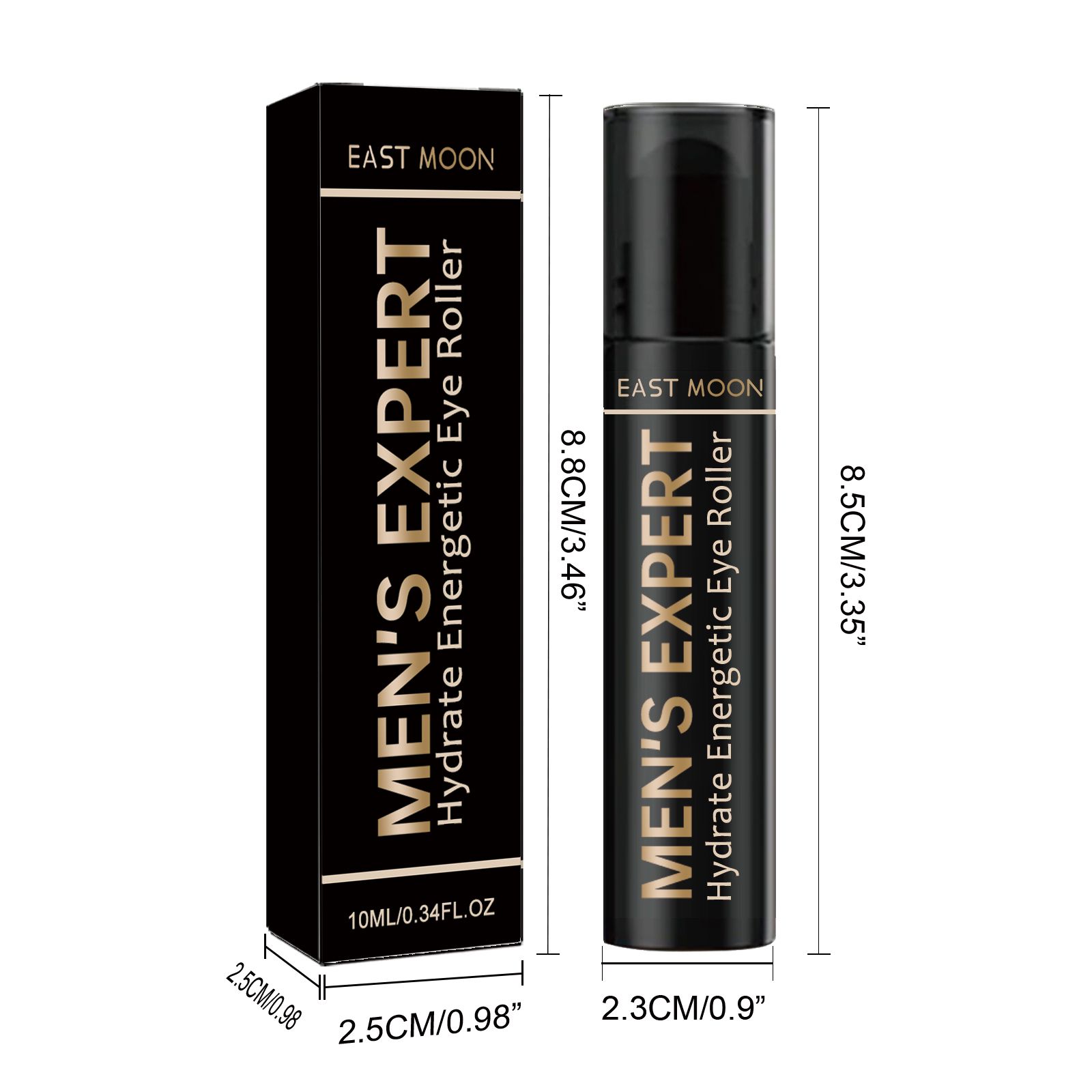 Men Hydrating Eye Roll On Cream Moisturizing For Dark Circles Puffiness And Fine Lines 10ml