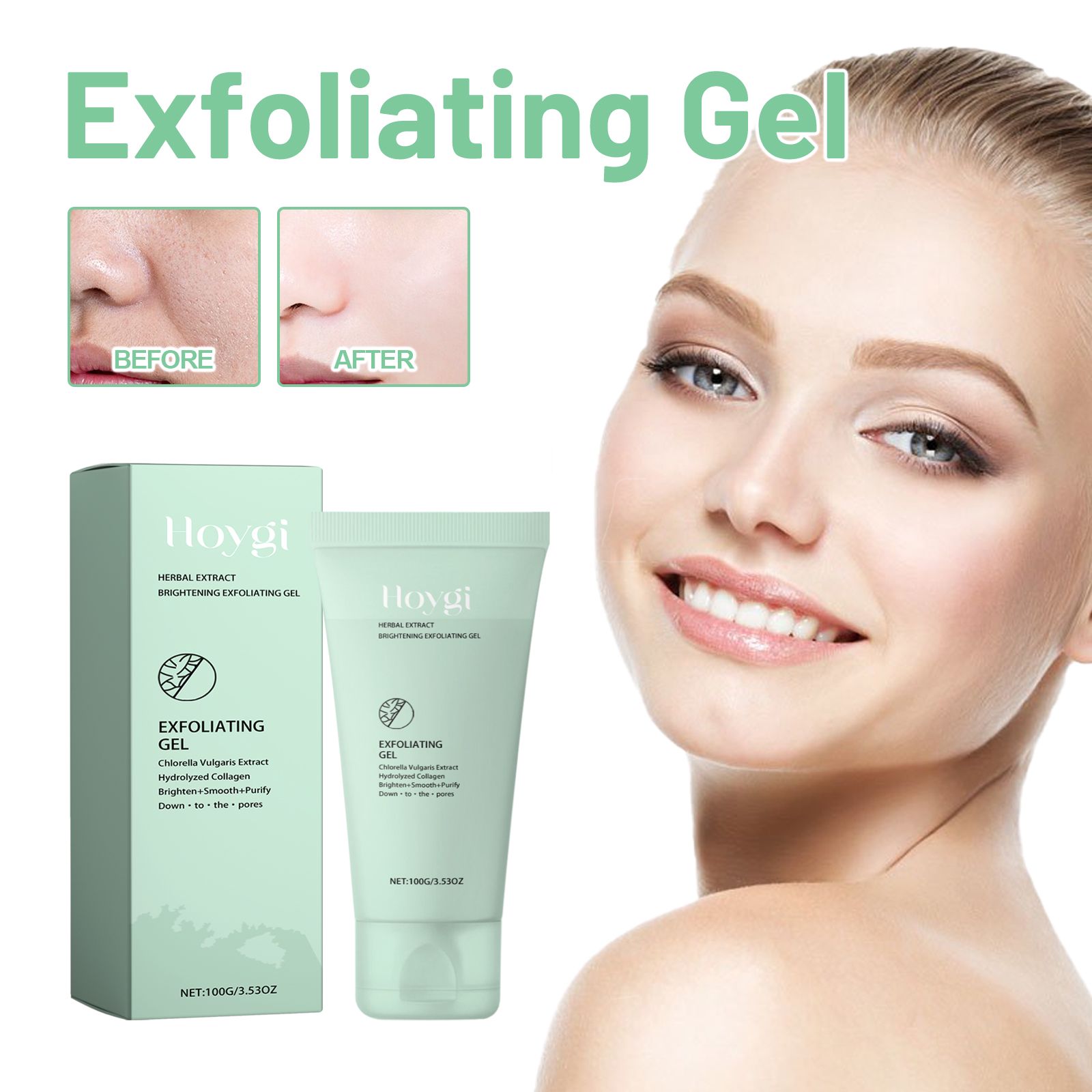 Herbal Facial Gel Gentle Cleansing Moisturizing Exfoliating For Smooth And Refreshed Skin Daily Care