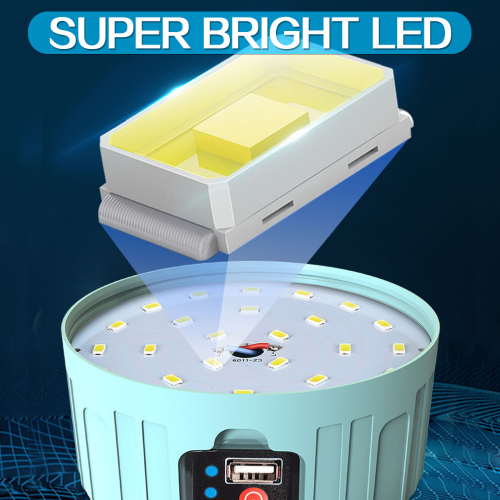 300W Solar LED Camping Light Bulb For Outdoor USB Rechargeable