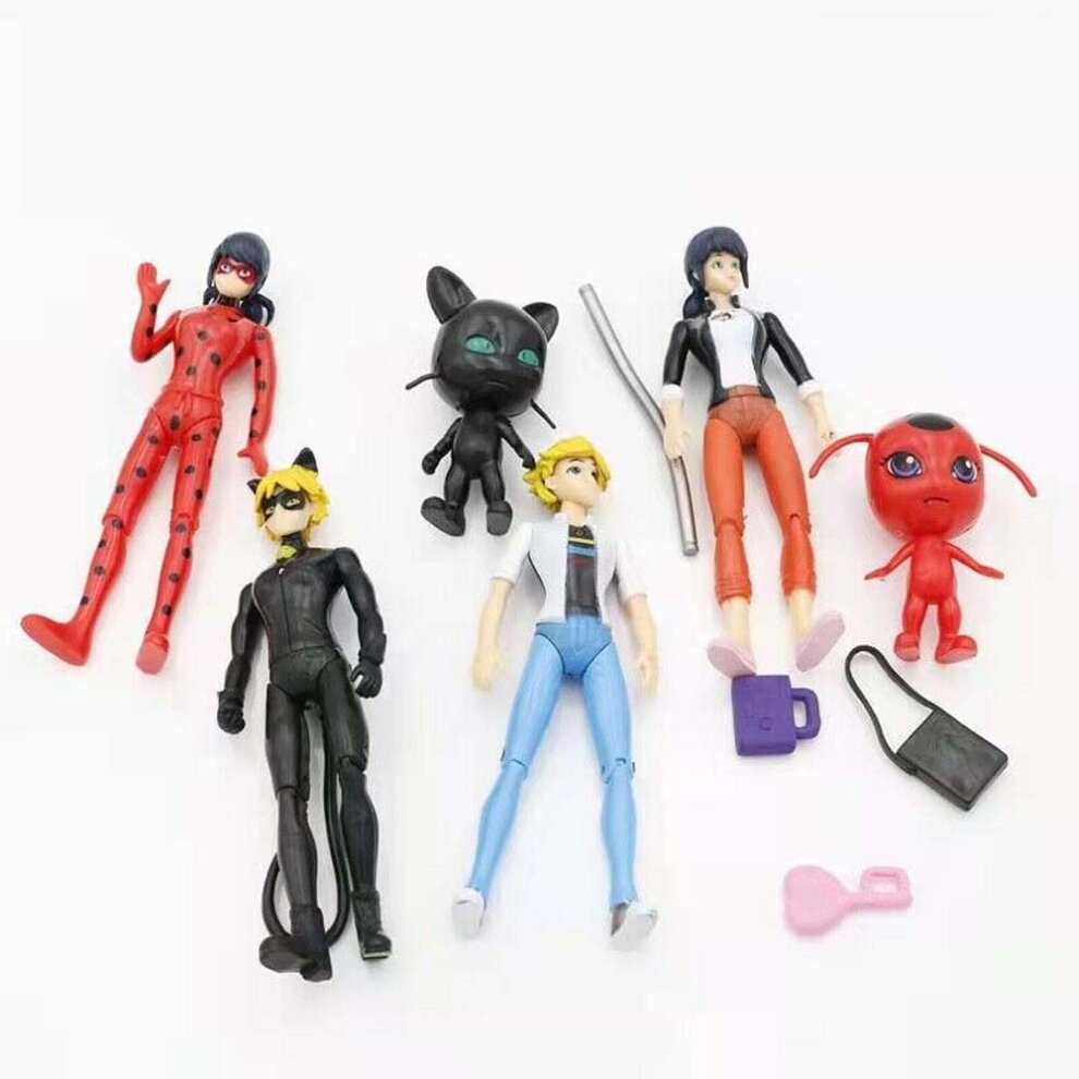 8pcs Miraculous: Tales Of Ladybug & Cat Noir Collection Decor Action Figures Toy