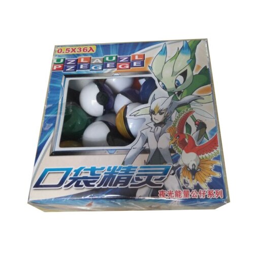 (COLORFUL) 36pcs Pokemon Go Pokeball Pop-up Ball & Mini Monsters Figurines Enfants Jouet