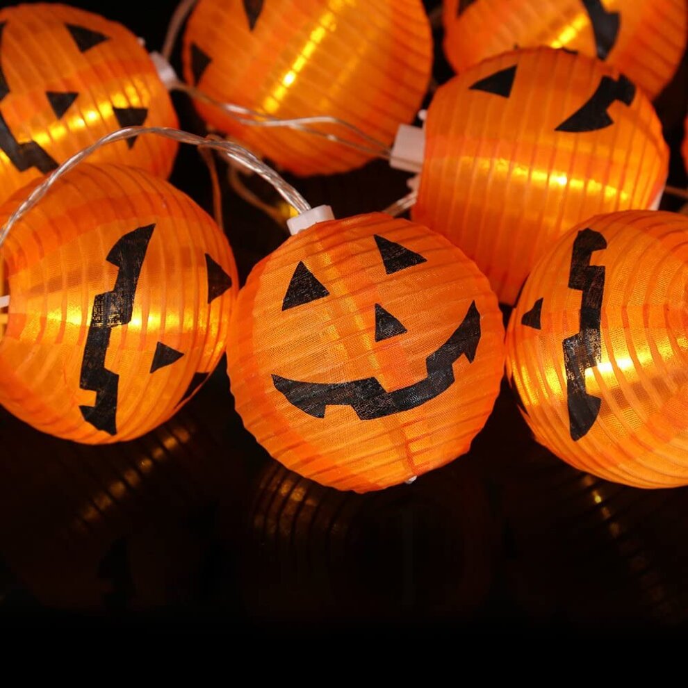 Halloween Lights,Makion Halloween Decorations Fairy Lights 1.5M 10 Led Pumpkin Lanterns