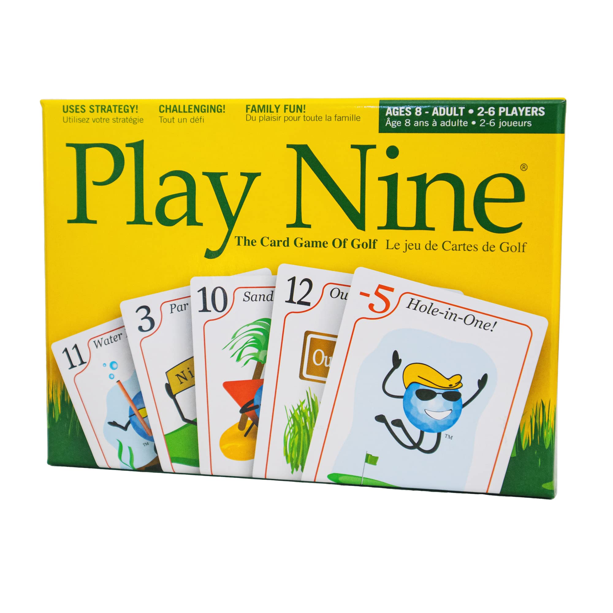 Family Party Card Game Play Nine The Card Game of Golf Traditional Family Friendly Party Game Toys Board Game for Adults Teens and Kids English Version