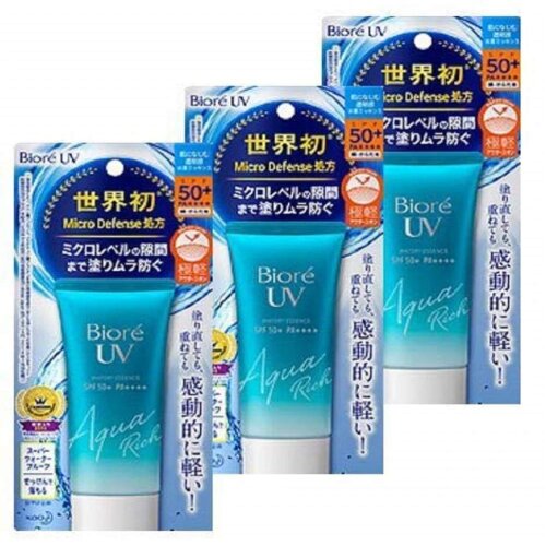 Biore Kao UV Aqua Rich Watery Essence SPF50 PA Sunblock Sunscreen Sun Cream UVA Protection
