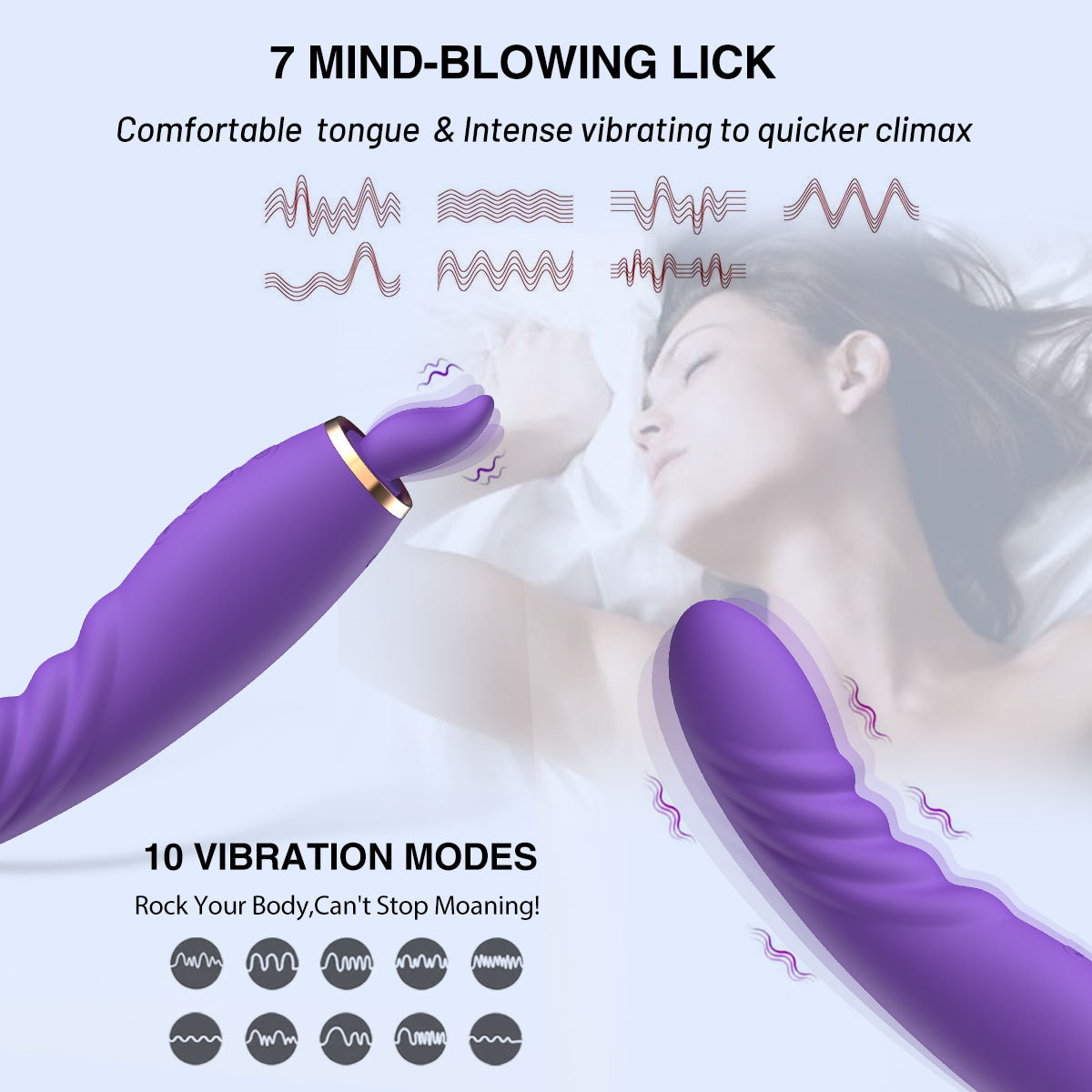 Magic Wand Vibrator G-Spot Sex Toys for Women Clitoral Stimulator Dildo Bullet Thrusting Adult Toy Suction Heating Massager