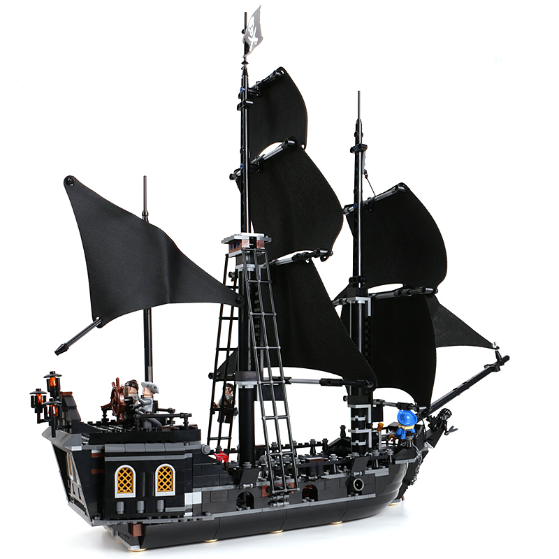 Pirates The Black Pearl Model Ship Building Blocks Bricks Compatible 4184 16006 Kids Birthday Christmas Toys Gifts No Box