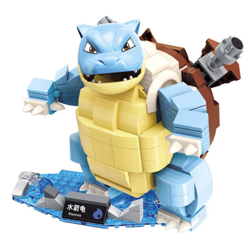 (Charizard) Pokemon Anime Cartoon Pikachu Bulbasaur Building Blocks Bricks Sets Movie Dolls Model Kids Toys For Children Gift