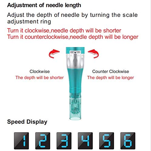 Dr. Pen Ultima A6S Microneedling Pen Wireless Electric Auto Derma Pen Rejuvenation System Machine Skin Care Device Professional Kit with 8 pcs Needle Cartridges 5x16-Pin 3x36Pin UK PLUG
