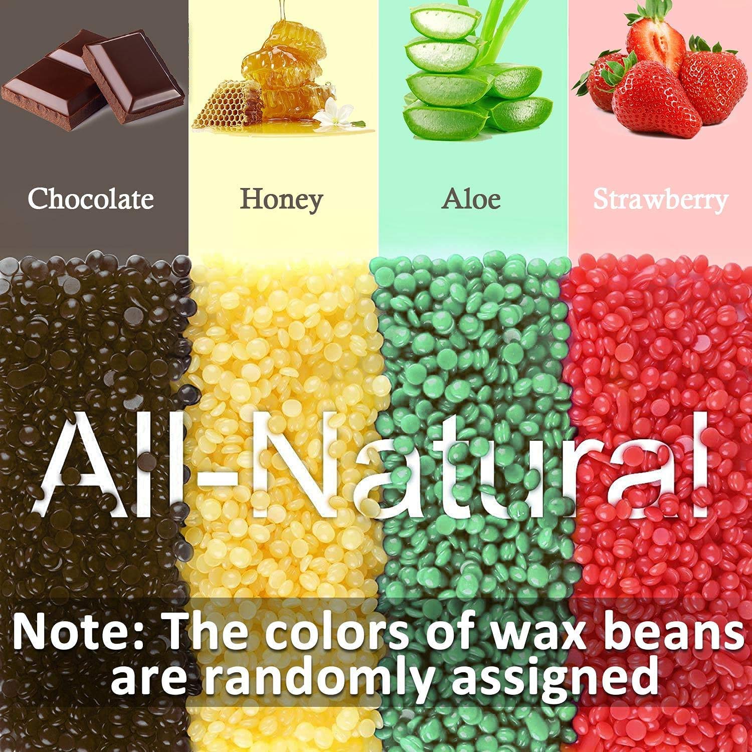(Black) Wax Heater Electric Wax Warmer Hair Removal Kit Depilatory Epilator Wax-melt Waxing Kit Heating Machine Beauty Salon Spa Skin Care Device with Adjustable Temperature Hard Wax Beans for Hand Foot Therapy Bath