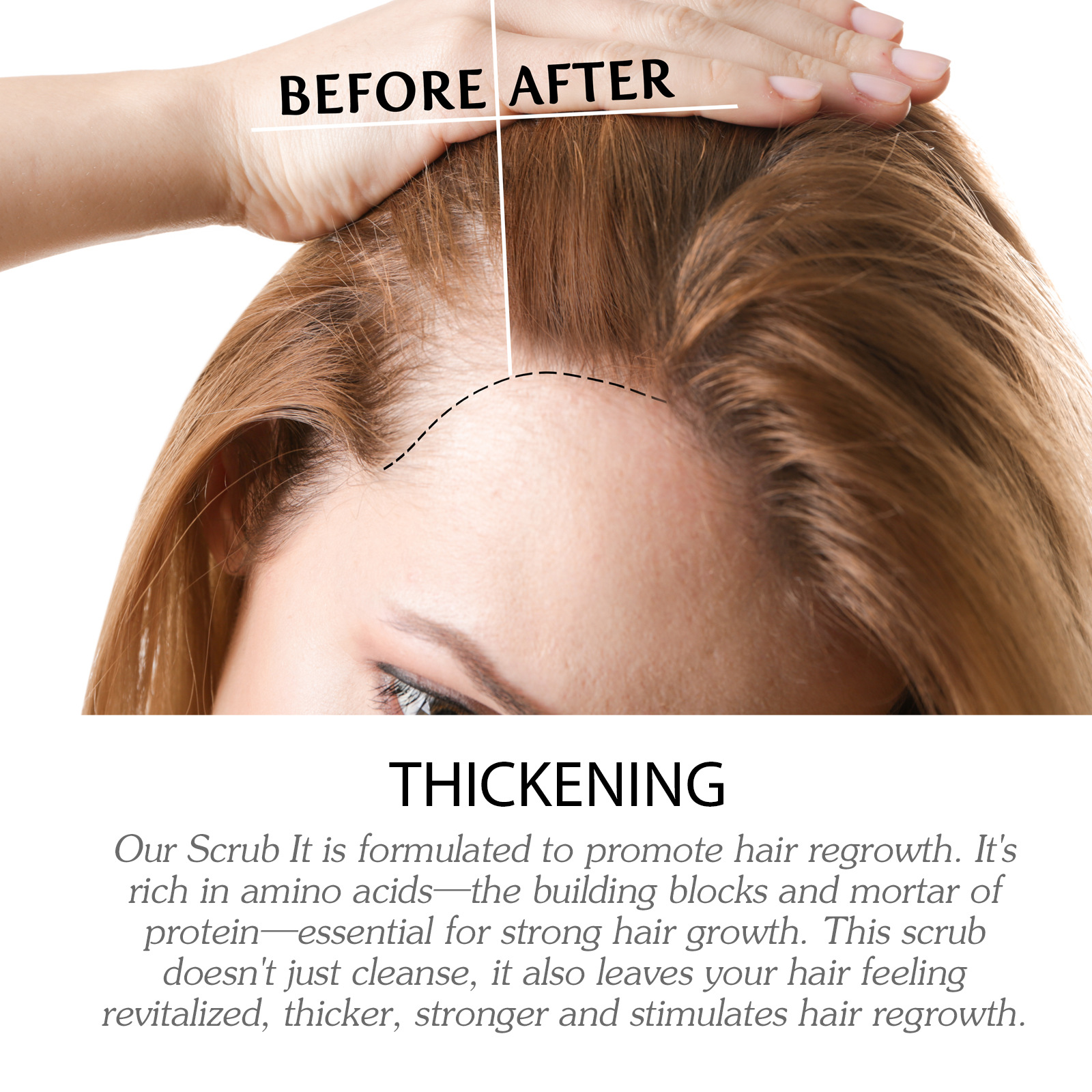 Exfoliating Hair Scrub Cream Anti Dandruff Anti Itching Oil Control Deep Cleansing Refresh Nourishes Scalp Treatment Dense Fluffy Hair 50g