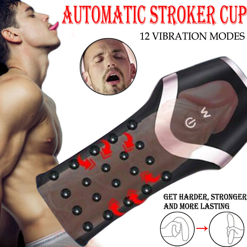Pocket Pussy Automatic Handsfree Male Masturbator Cup Stroker Vibrator Massager Sex Toy for Men