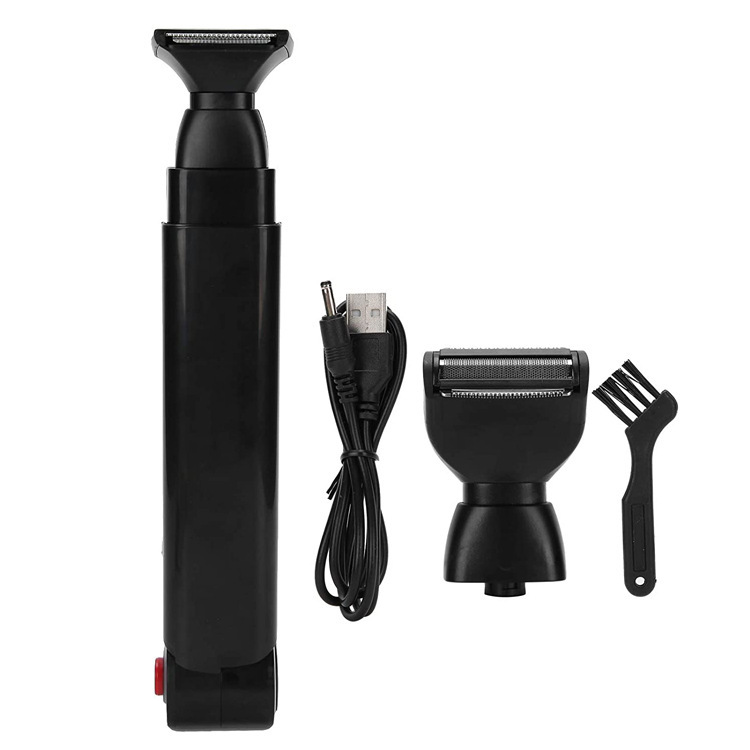 USB Charging Man Back Razor Shaver Full Body Leg Hair Removal Trimmer Long Handle Double-Head Electric Shaver