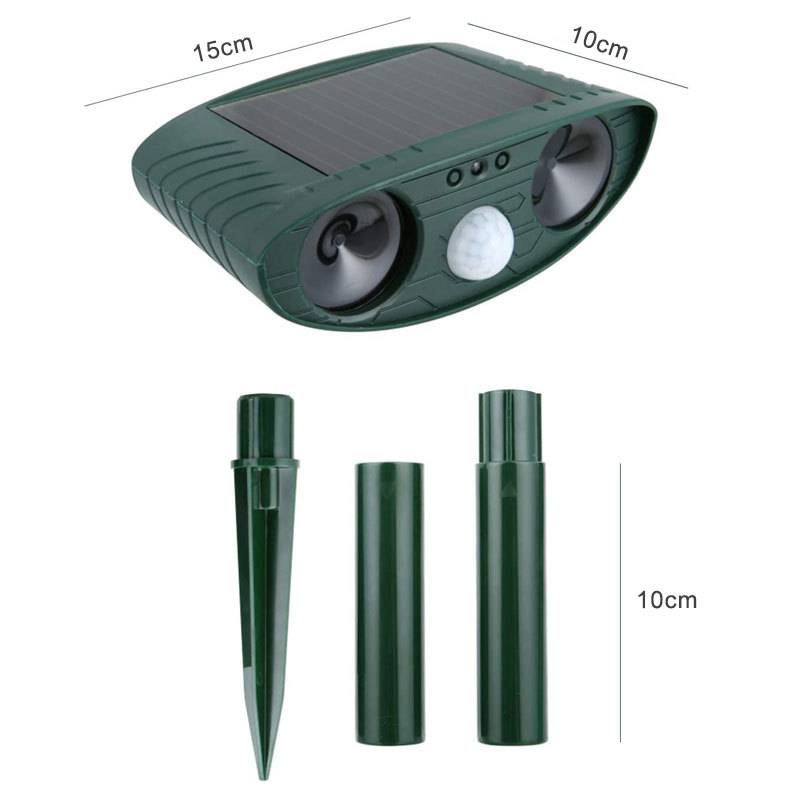Cat Scarer Solar Powered Waterproof Cat Repellent Fox Repellent Garden Ultrasonic Pet Deterrents Solar Animal Repeller Outdoor with Motion